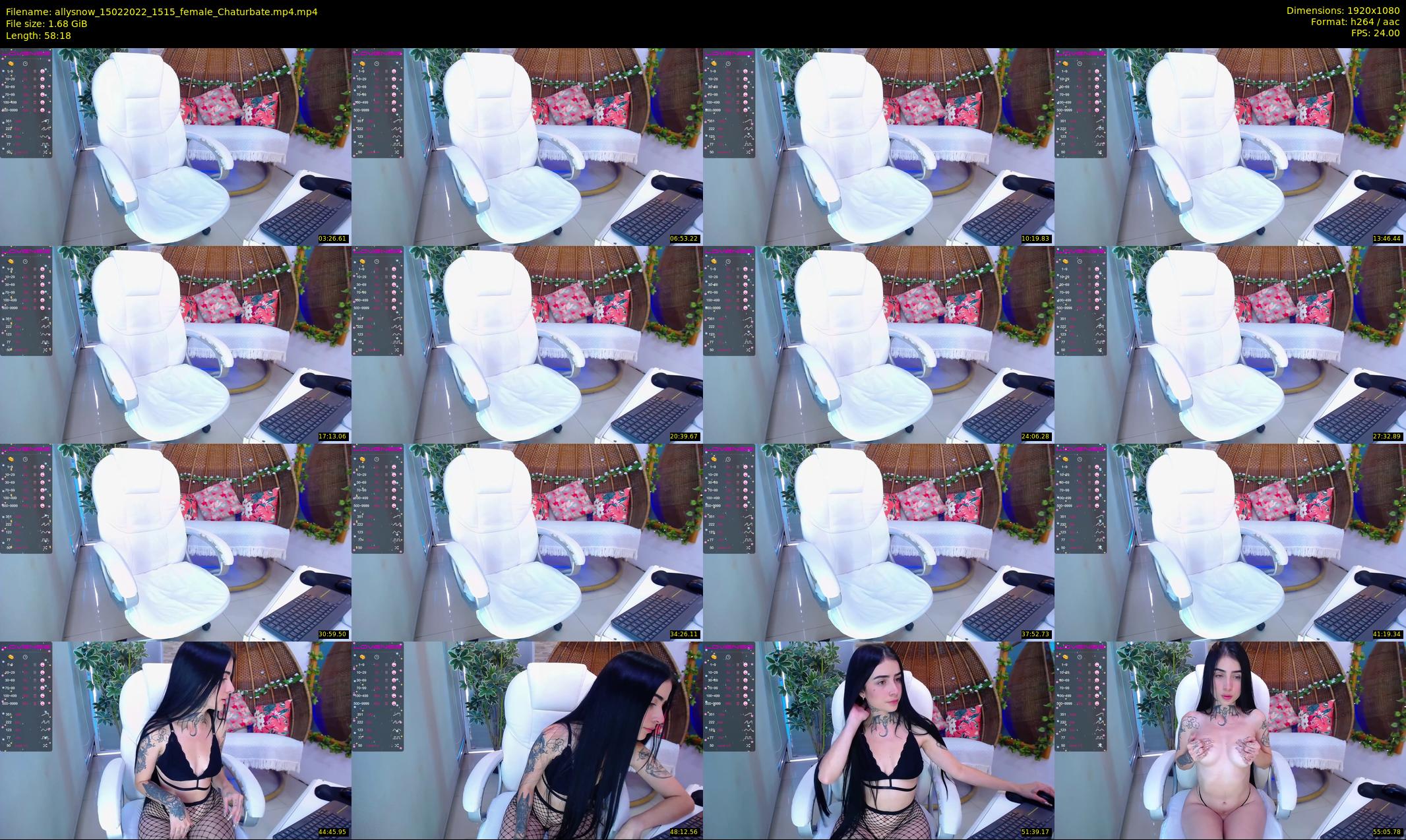 allysnow — 59 minute Chaturbate female cam show recording, 1080p, Feb 15, 2022
