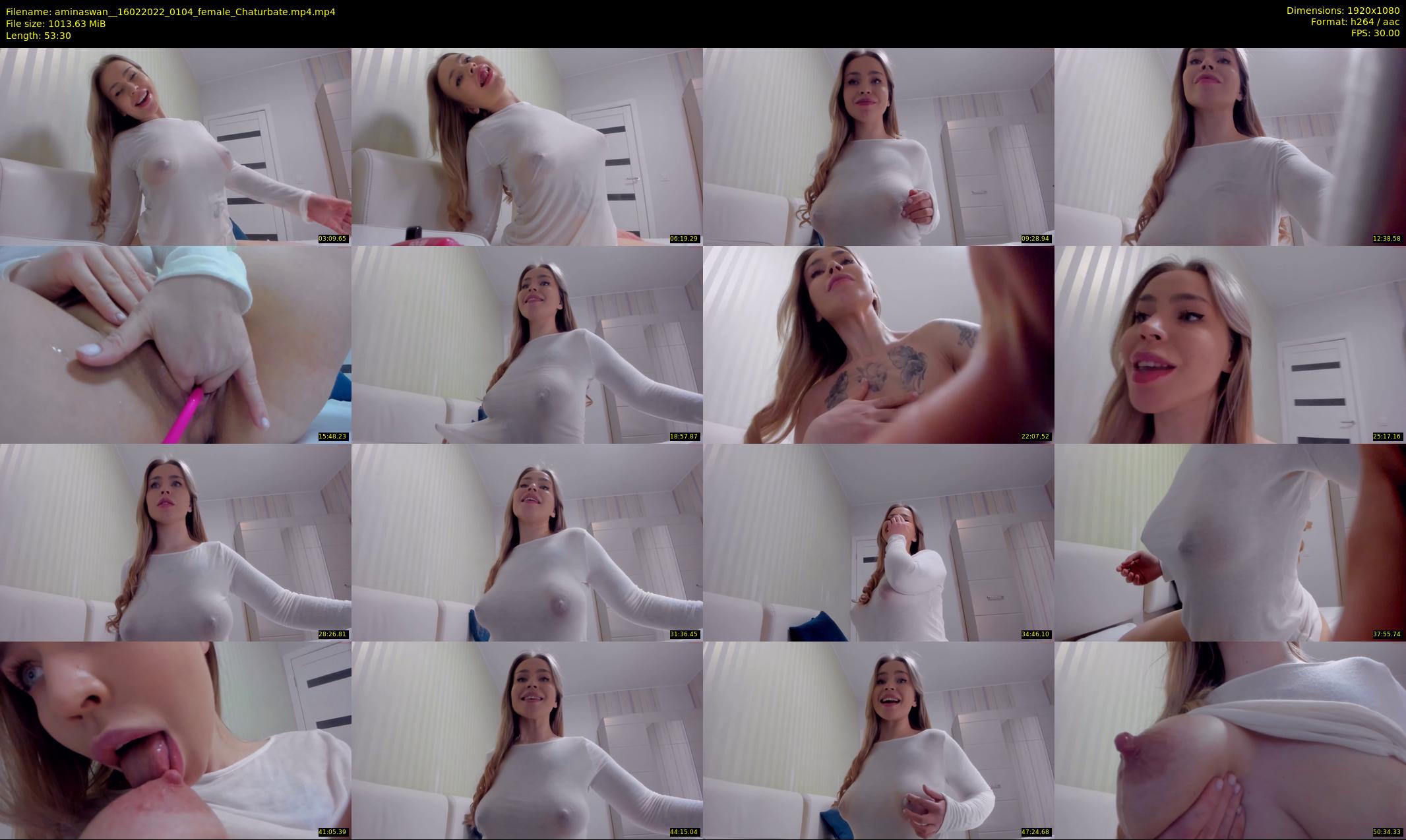 aminaswan_ — 54 minute Chaturbate female cam show recording, 1080p, Feb 16, 2022
