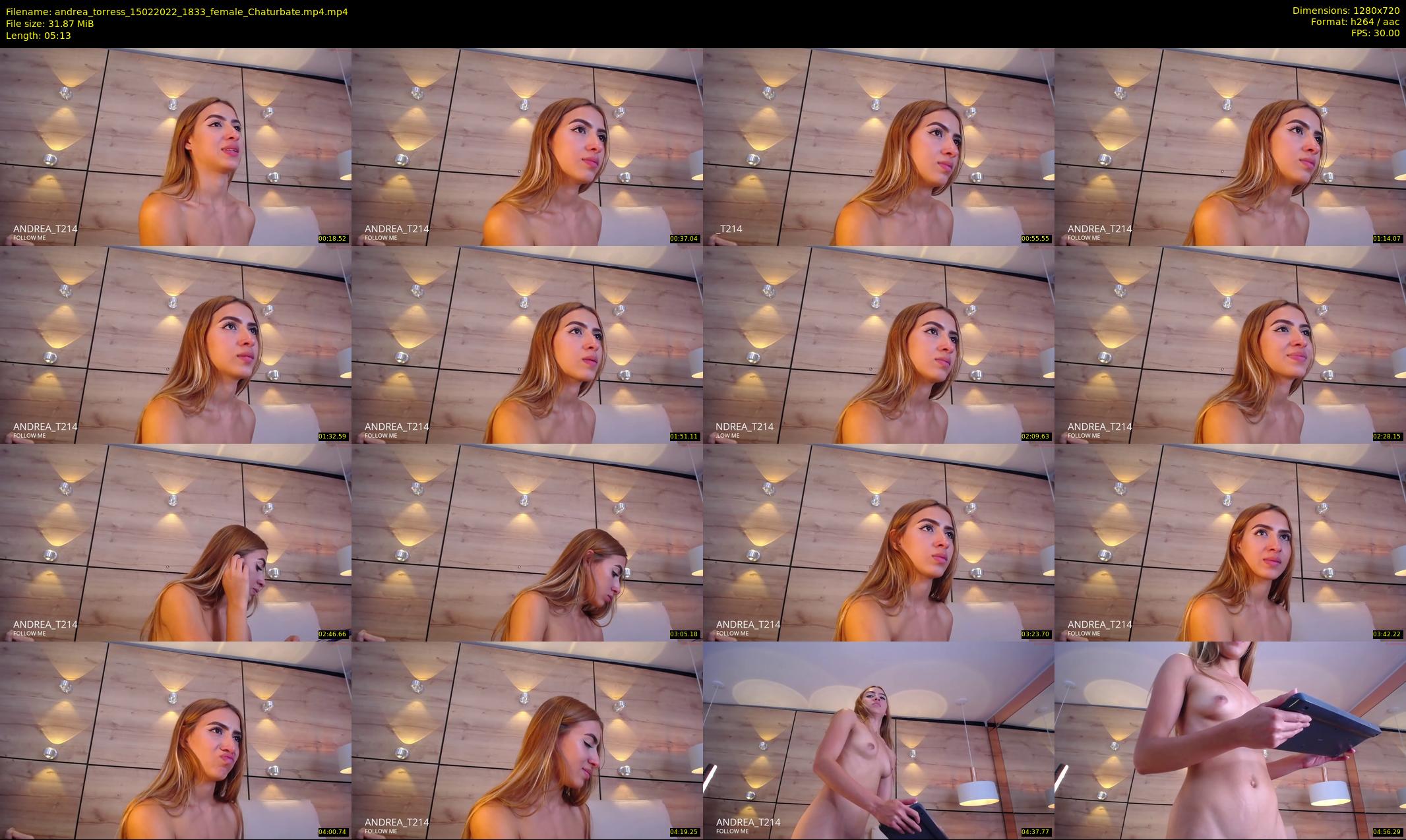 andrea_torress — 6 minute Chaturbate female cam show recording, 720p, Feb 15, 2022