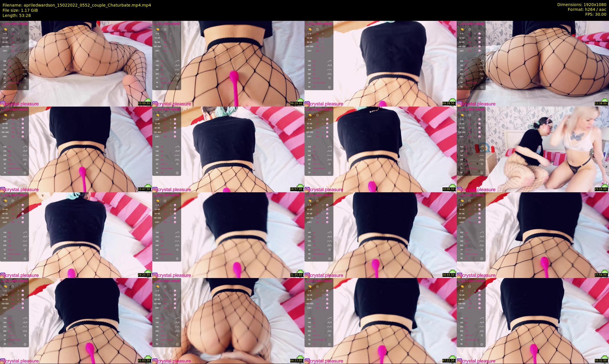 apriledwardson — 54 minute Chaturbate couple cam show recording, 1080p, Feb 15, 2022