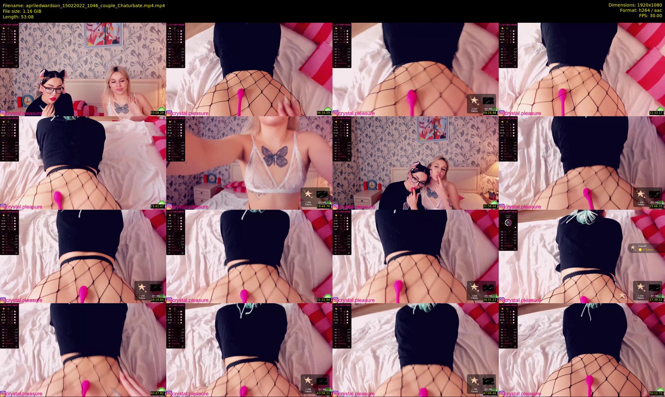 apriledwardson — 54 minute Chaturbate couple cam show recording, 1080p, Feb 15, 2022
