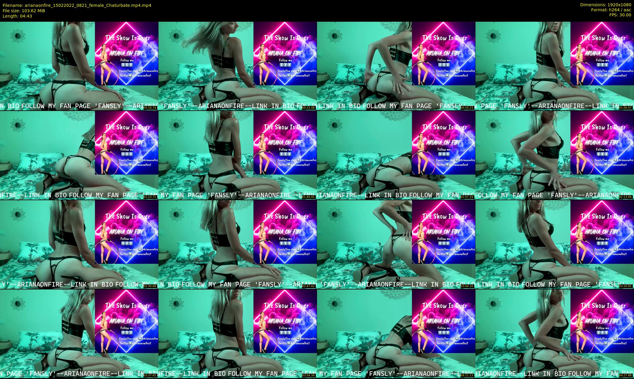 arianaonfire — 5 minute Chaturbate couple cam show recording, 1080p, Feb 15, 2022
