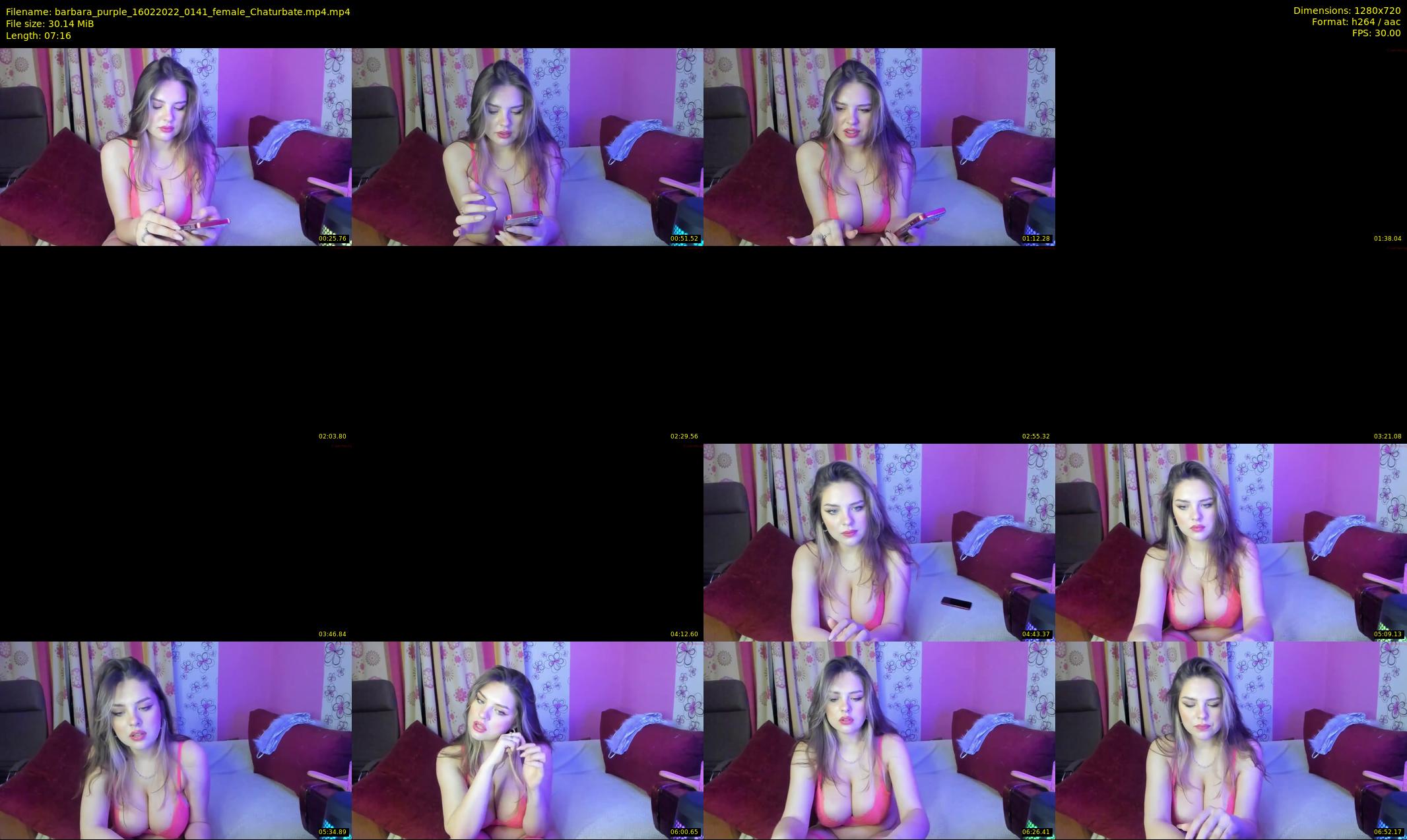 barbara_purple — 8 minute Chaturbate female cam show recording, 720p, Feb 16, 2022