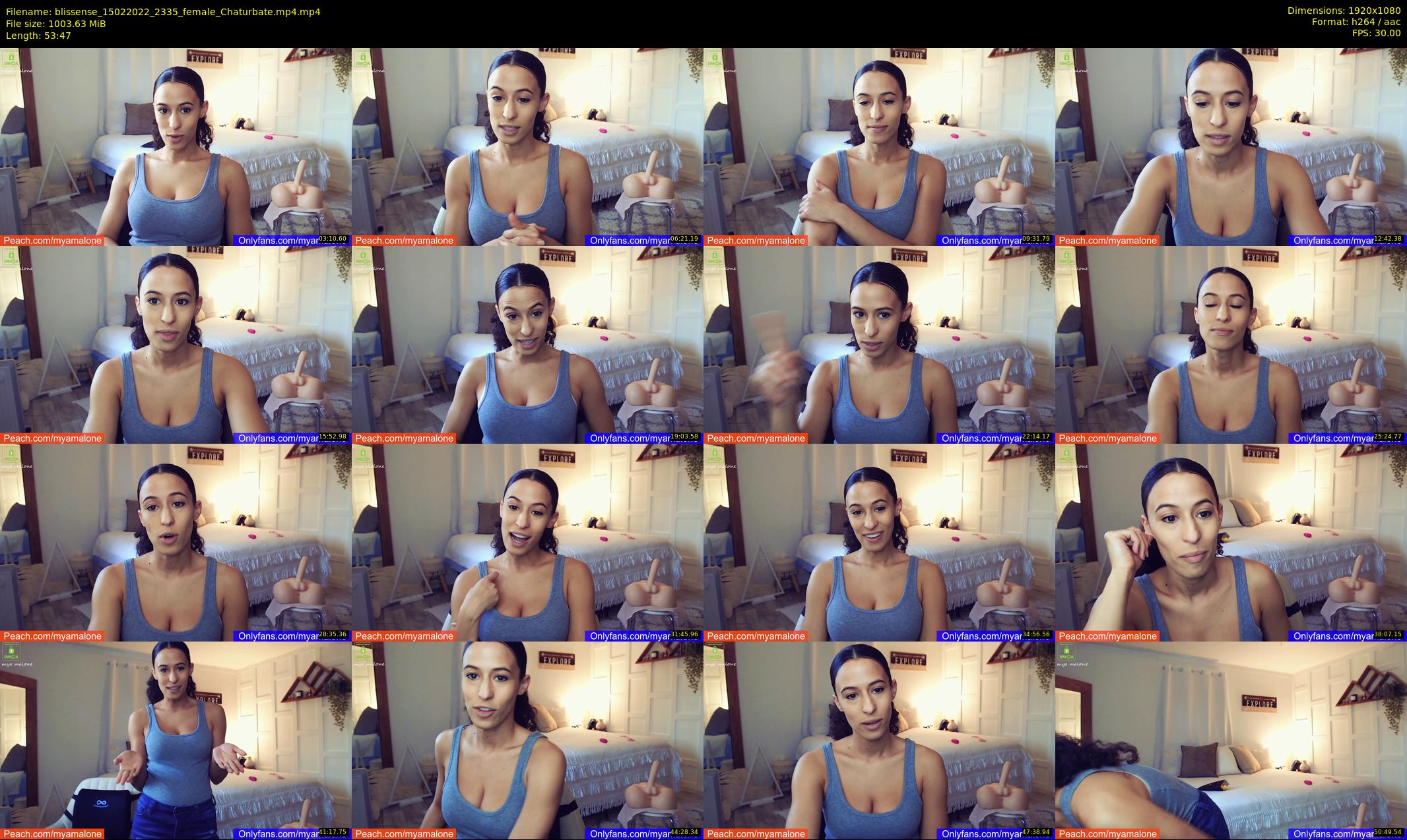 blissense — 54 minute Chaturbate female cam show recording, 1080p, Feb 15, 2022