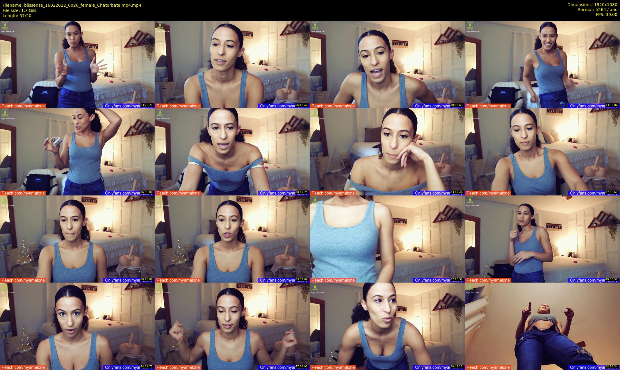 blissense — 58 minute Chaturbate female cam show recording, 1080p, Feb 16, 2022