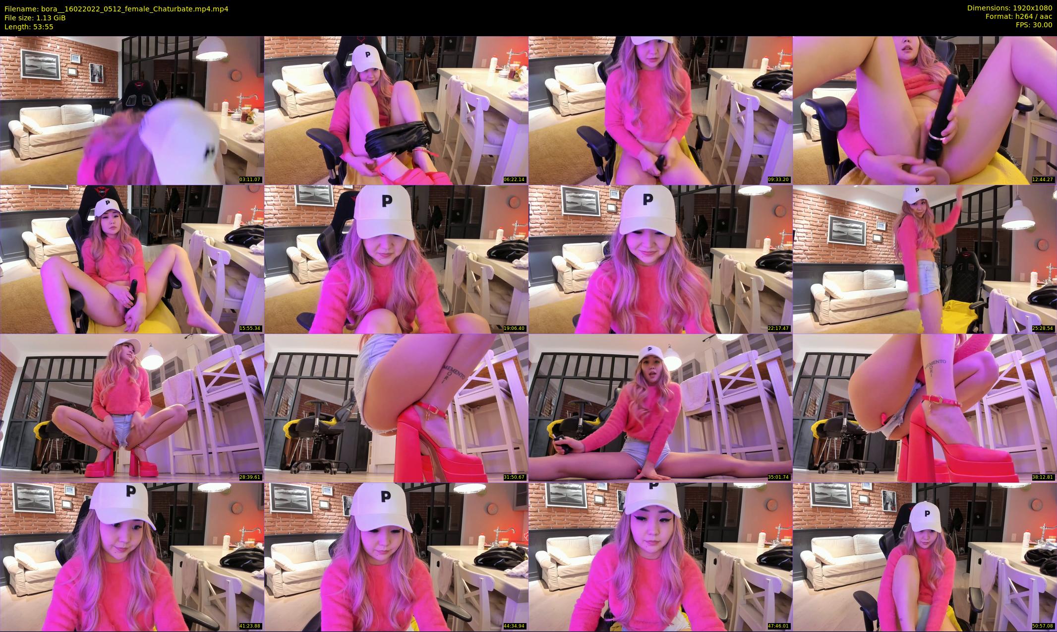 bora_ — 54 minute Chaturbate female cam show recording, 1080p, Feb 16, 2022