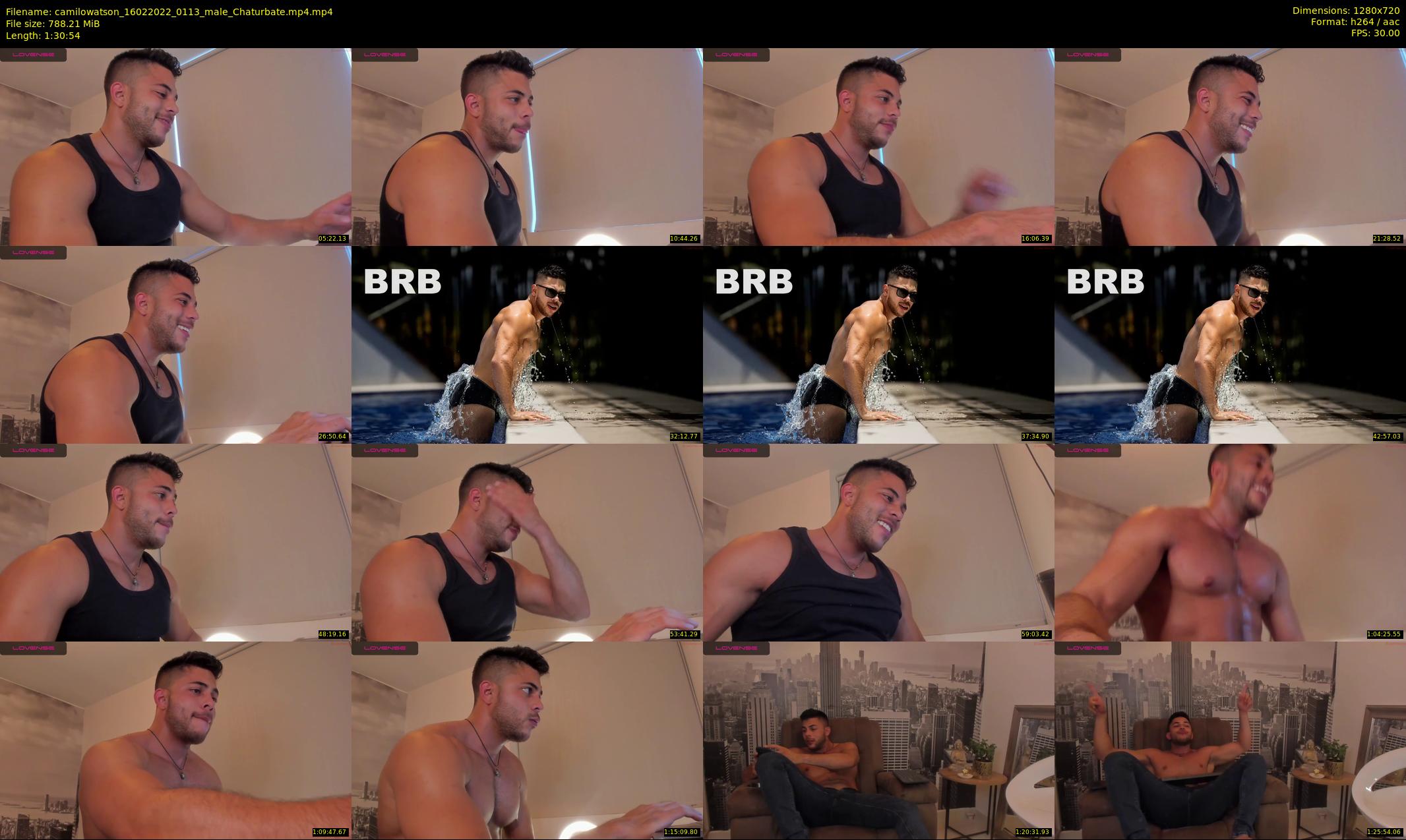 camilowatson — 91 minute Chaturbate male cam show recording, 720p, Feb 16, 2022