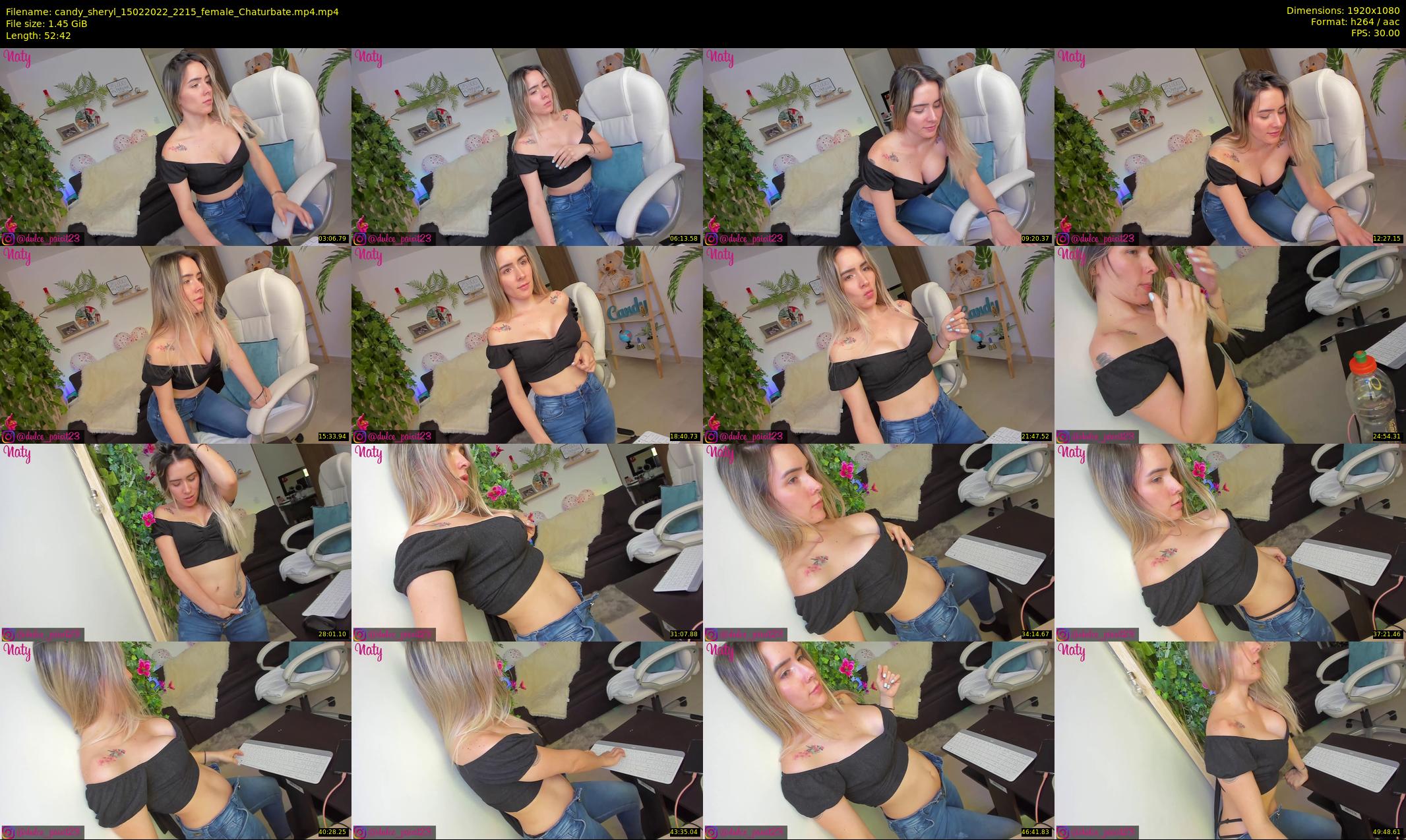 candy_sheryl — 53 minute Chaturbate female cam show recording, 1080p, Feb 15, 2022