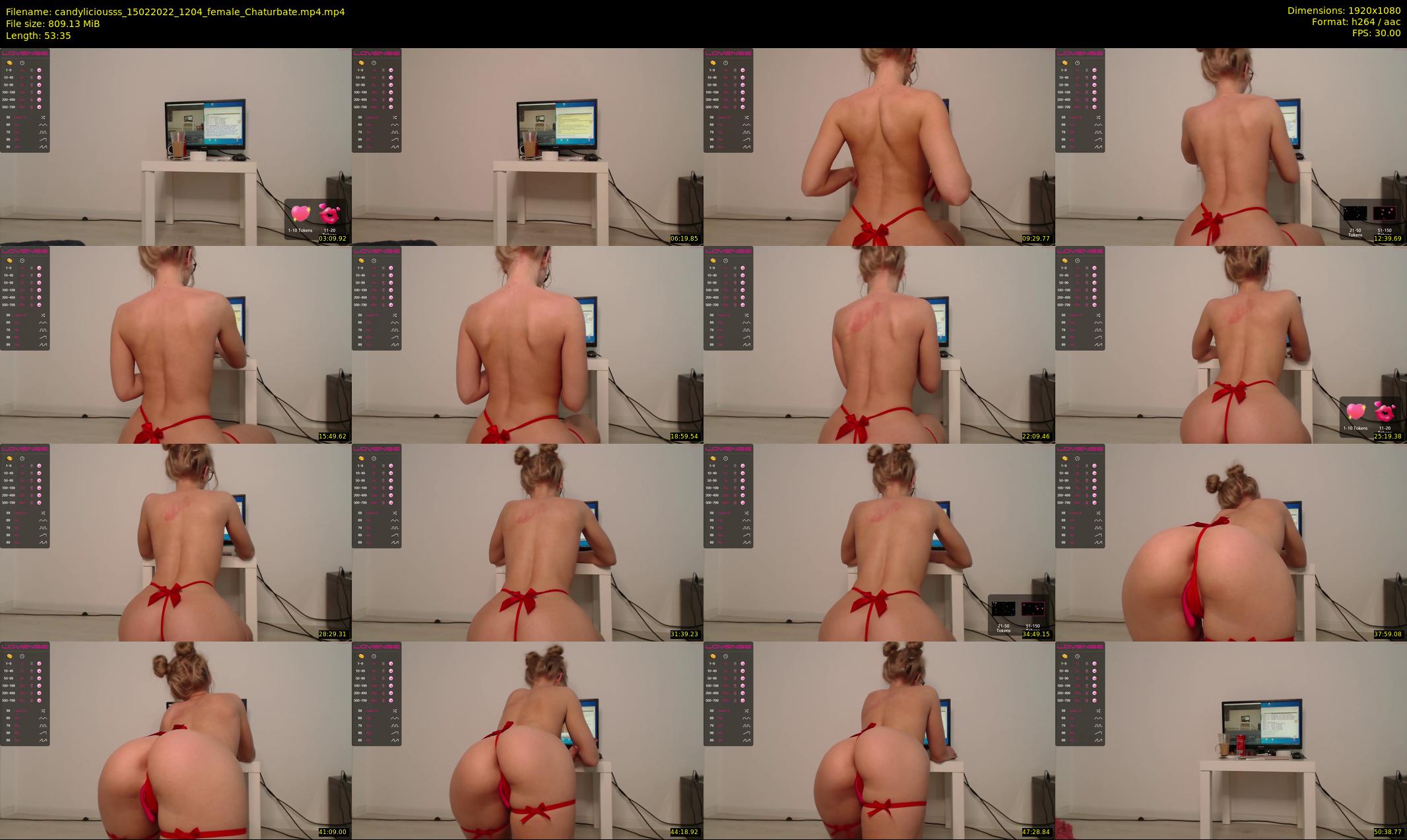 candyliciousss — 54 minute Chaturbate female cam show recording, 1080p, Feb 15, 2022