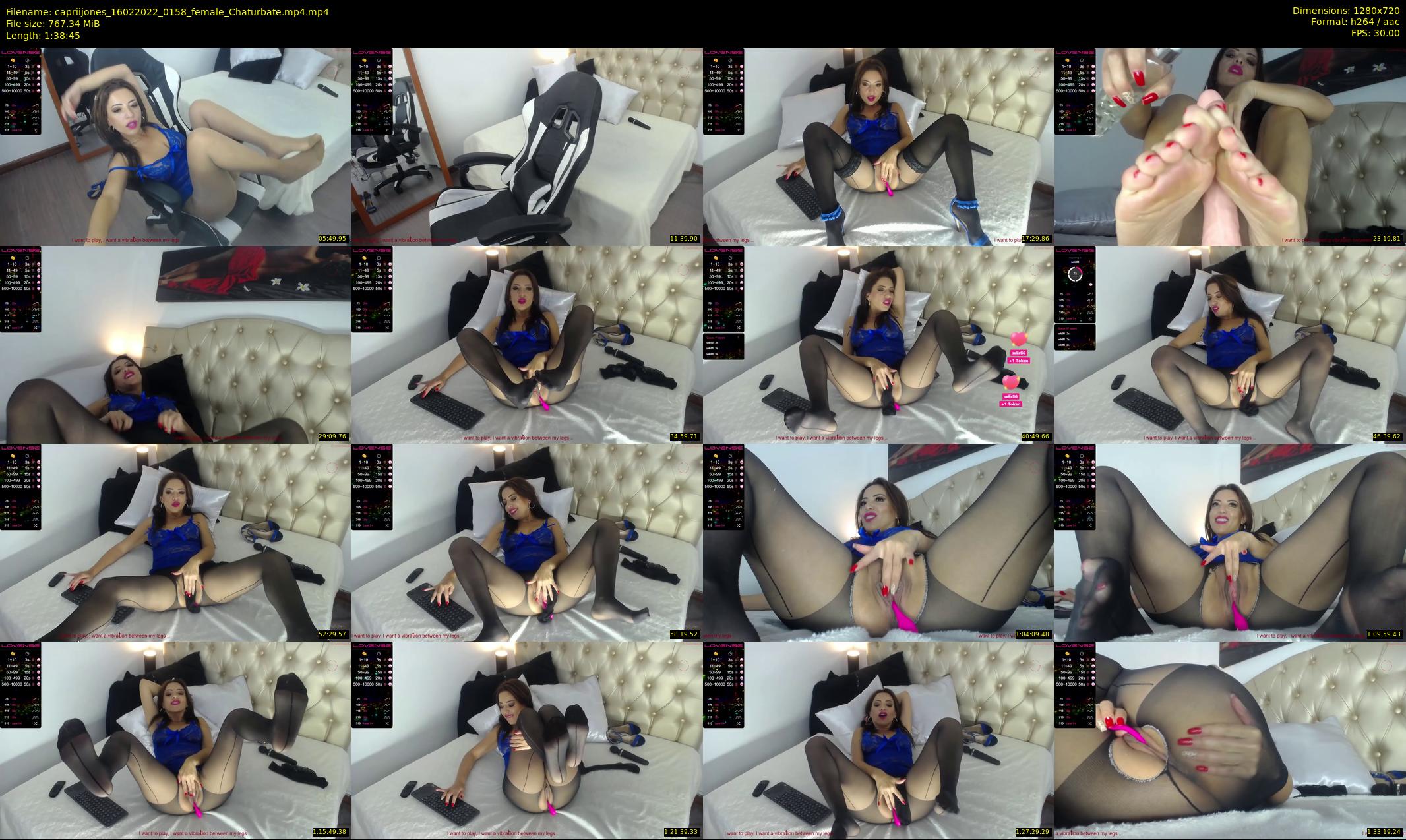 capriijones — 99 minute Chaturbate female cam show recording, 720p, Feb 16, 2022