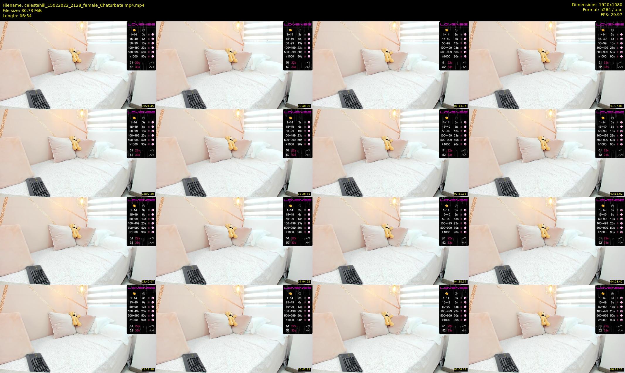 celestehill — 7 minute Chaturbate female cam show recording, 1080p, Feb 15, 2022