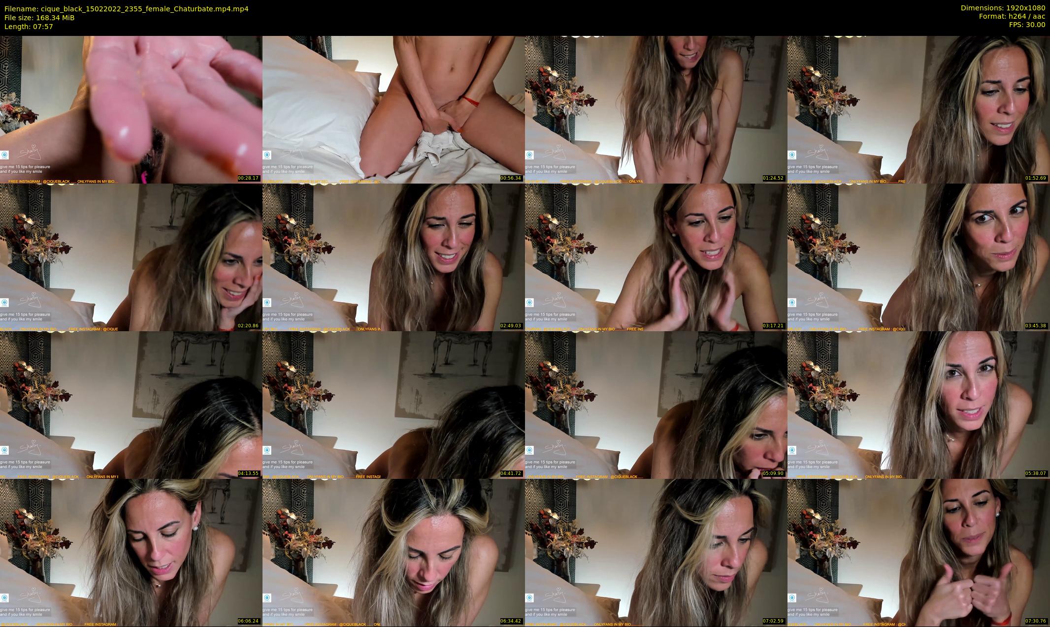 cique_black — 8 minute Chaturbate female cam show recording, 1080p, Feb 15, 2022