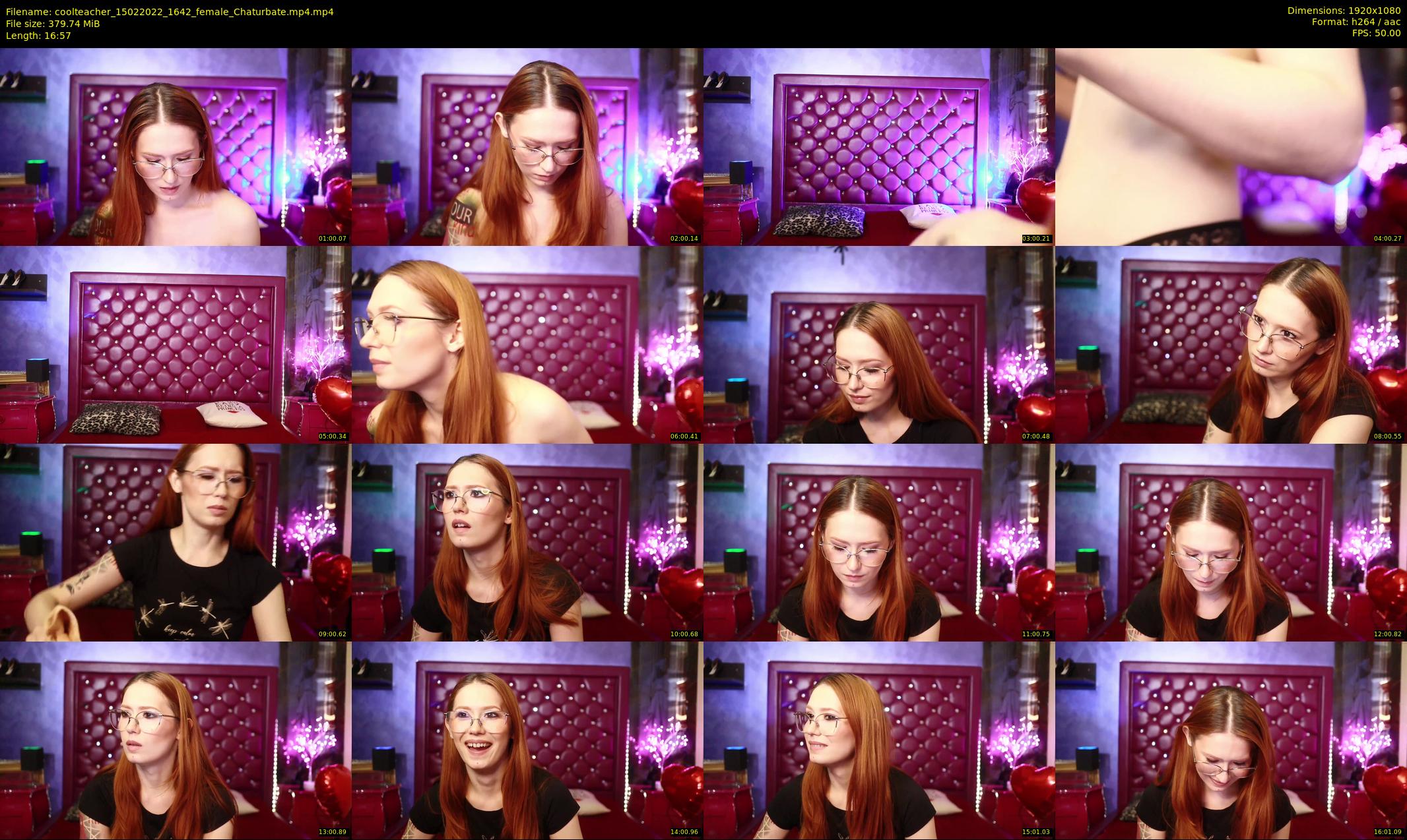 coolteacher — 17 minute Chaturbate female cam show recording, 1080p, Feb 15, 2022