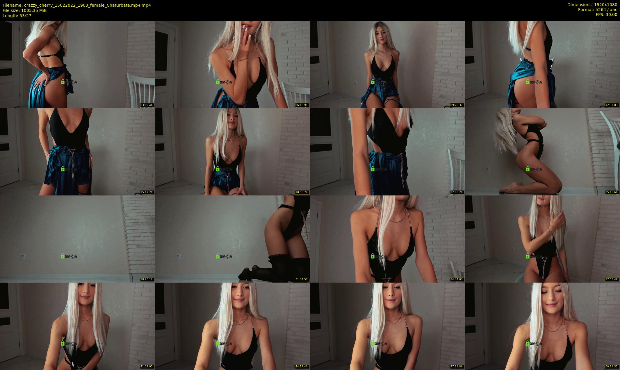 crazzy_cherry — 54 minute Chaturbate female cam show recording, 1080p, Feb 15, 2022