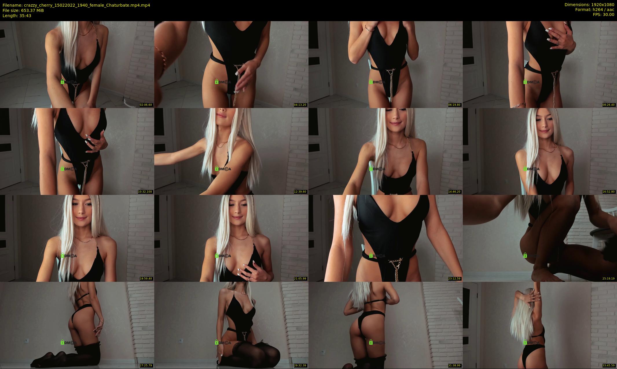 crazzy_cherry — 36 minute Chaturbate female cam show recording, 1080p, Feb 15, 2022