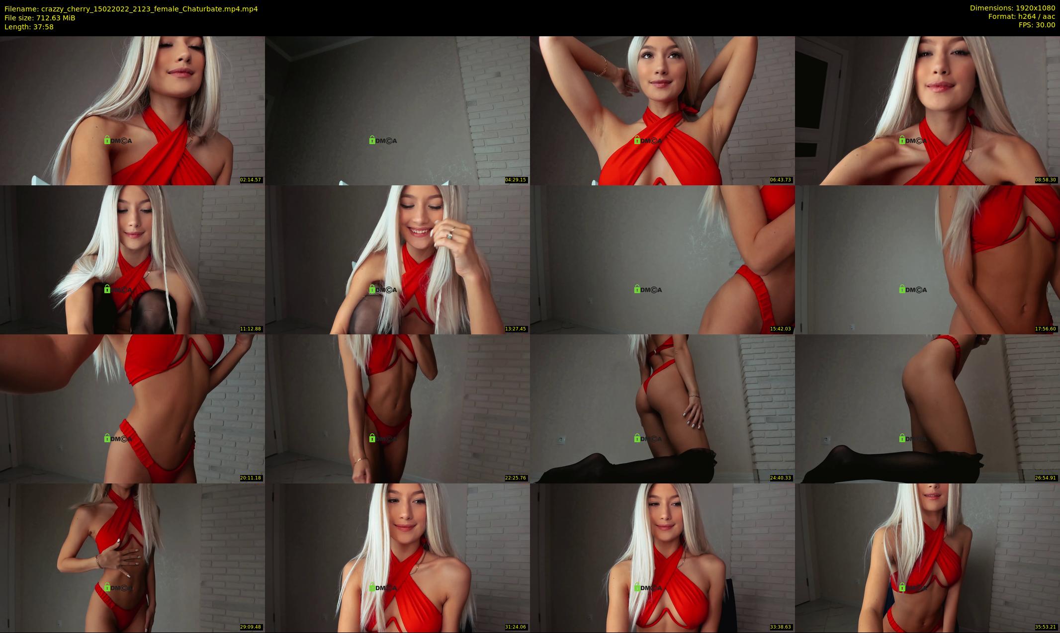 crazzy_cherry — 38 minute Chaturbate female cam show recording, 1080p, Feb 15, 2022