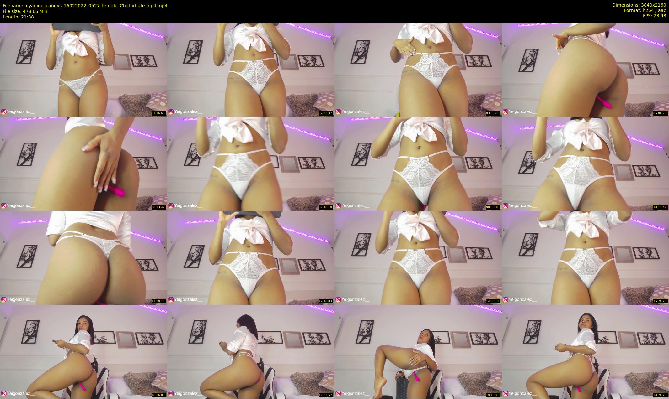 cyanide_candys — 22 minute Chaturbate female cam show recording, 4K, Feb 16, 2022