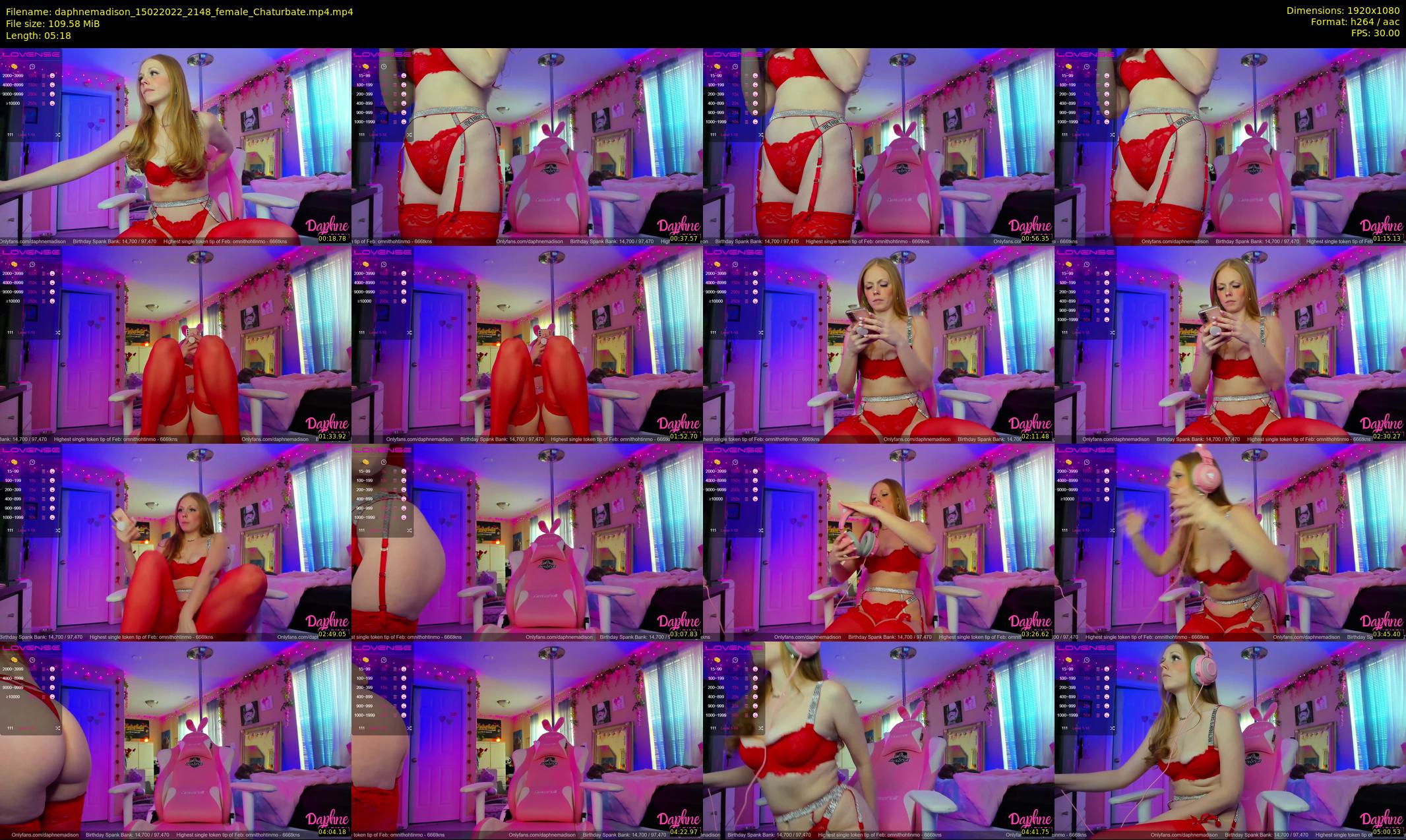 daphnemadison — 6 minute Chaturbate couple cam show recording, 1080p, Feb 15, 2022