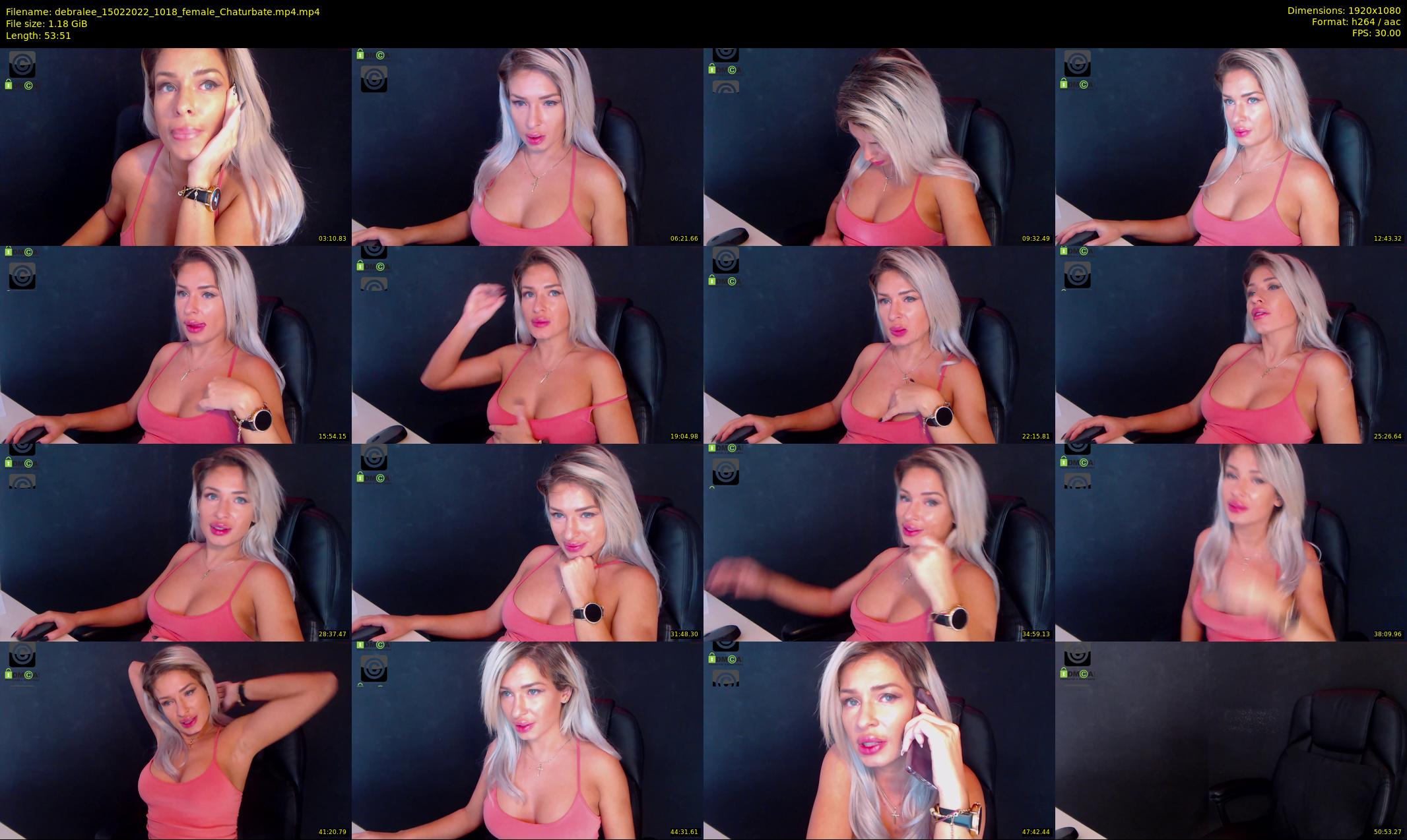 debralee — 54 minute Chaturbate female cam show recording, 1080p, Feb 15, 2022