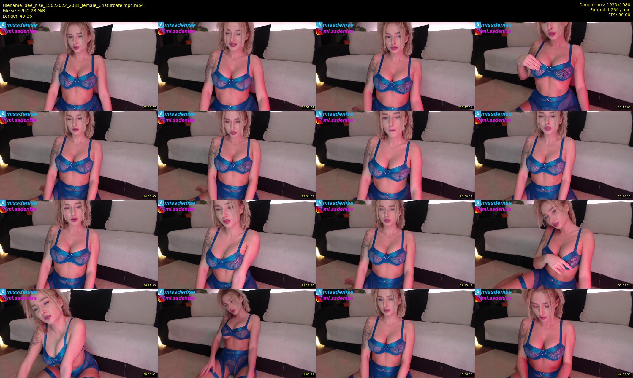 dee_nise — 50 minute Chaturbate female cam show recording, 1080p, Feb 15, 2022