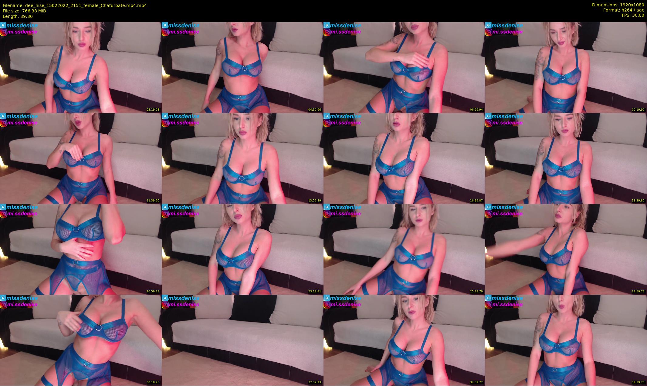 dee_nise — 40 minute Chaturbate female cam show recording, 1080p, Feb 15, 2022