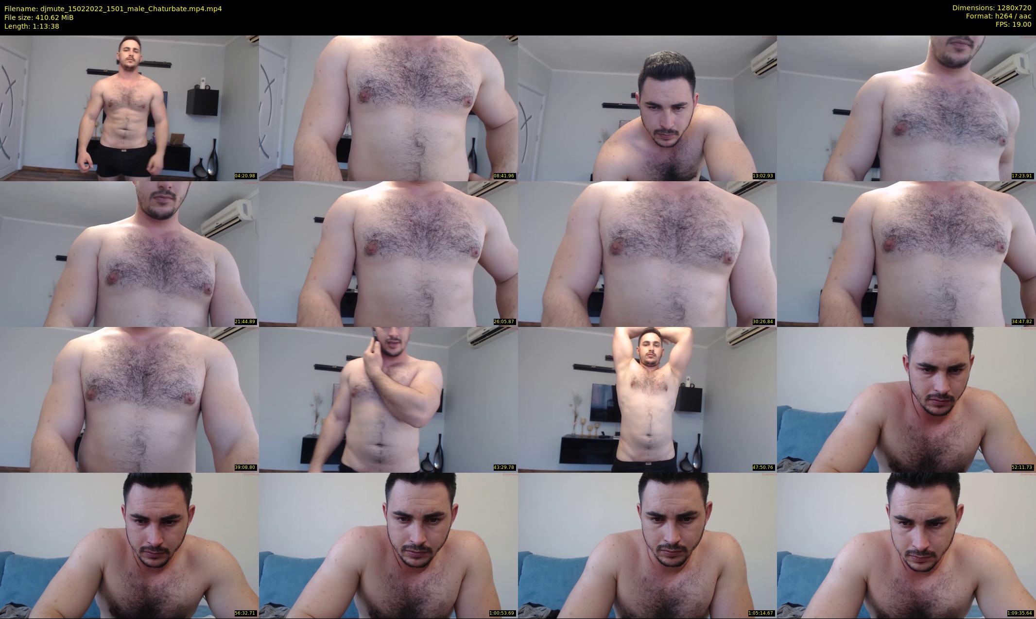 djmute — 74 minute Chaturbate male cam show recording, 720p, Feb 15, 2022