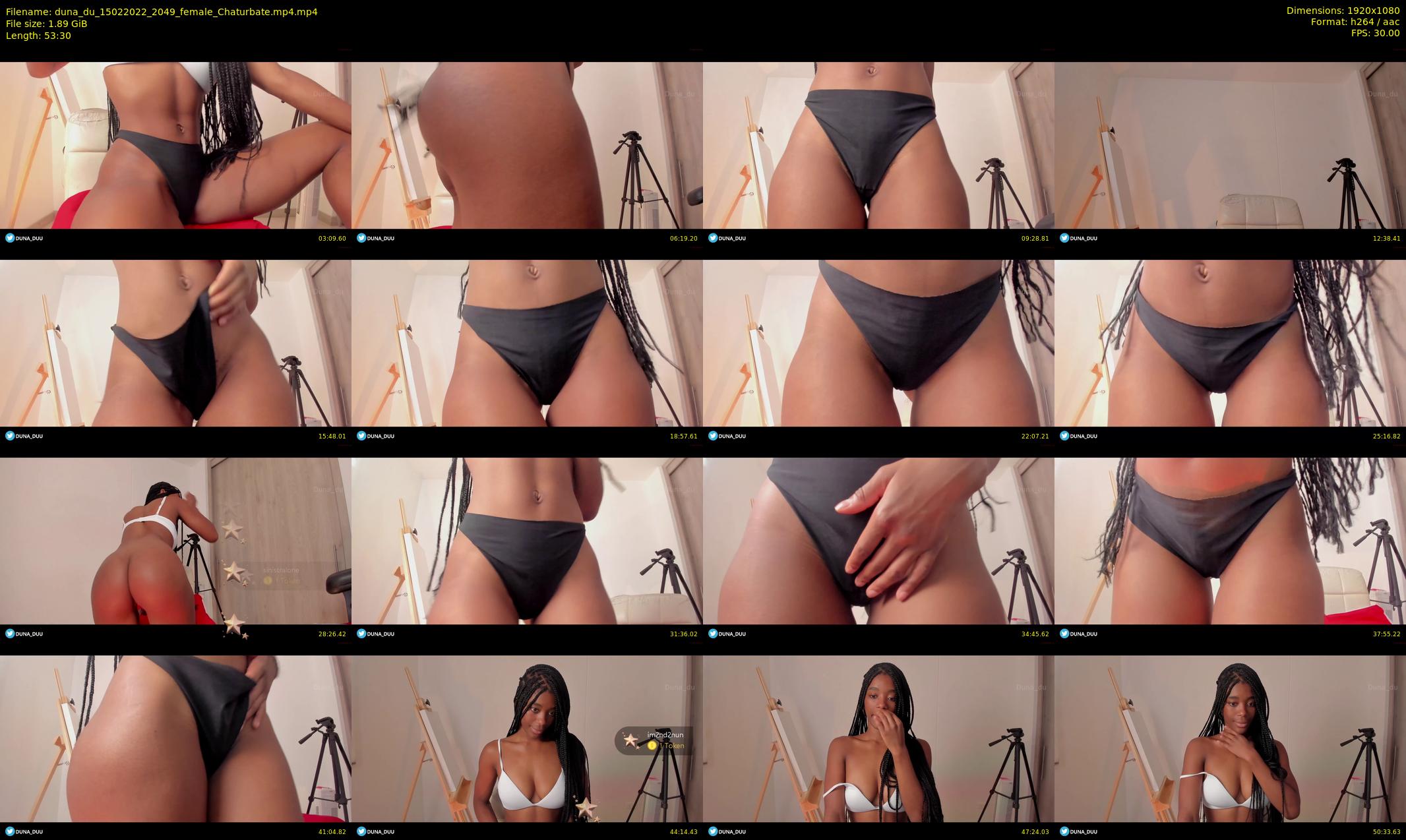 duna_du — 54 minute Chaturbate female cam show recording, 1080p, Feb 15, 2022