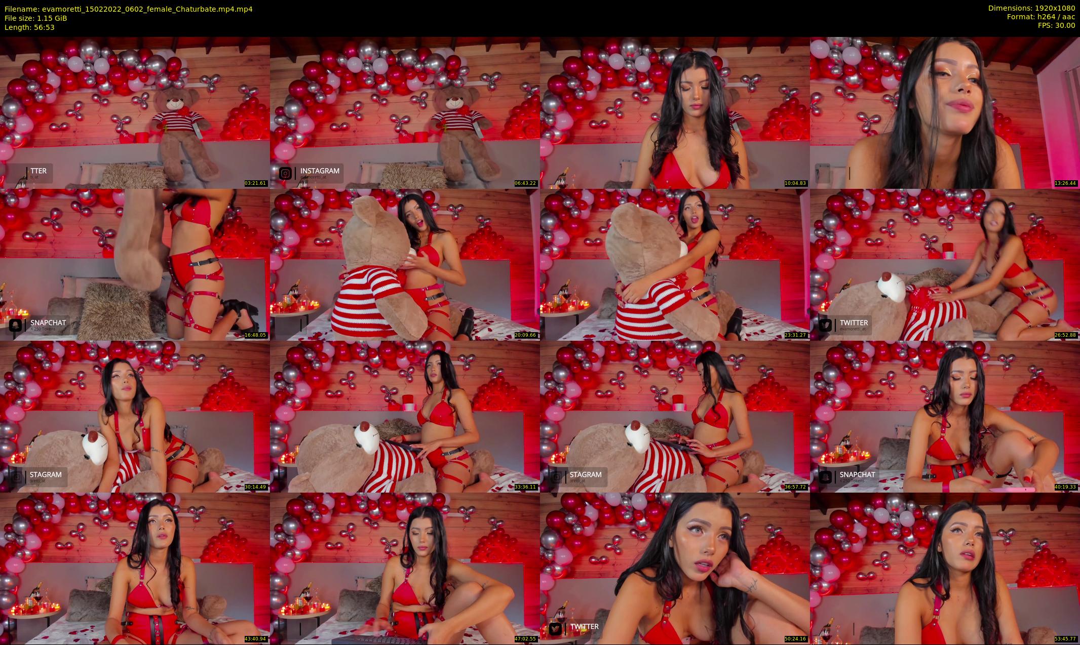 evamoretti — 57 minute Chaturbate female cam show recording, 1080p, Feb 15, 2022