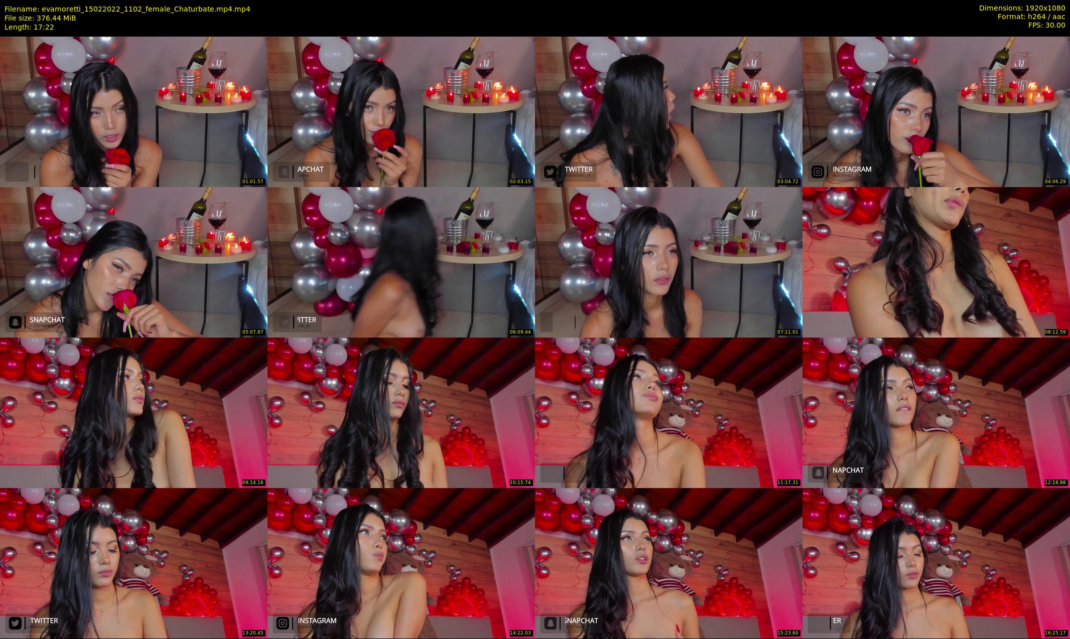 evamoretti — 18 minute Chaturbate female cam show recording, 1080p, Feb 15, 2022