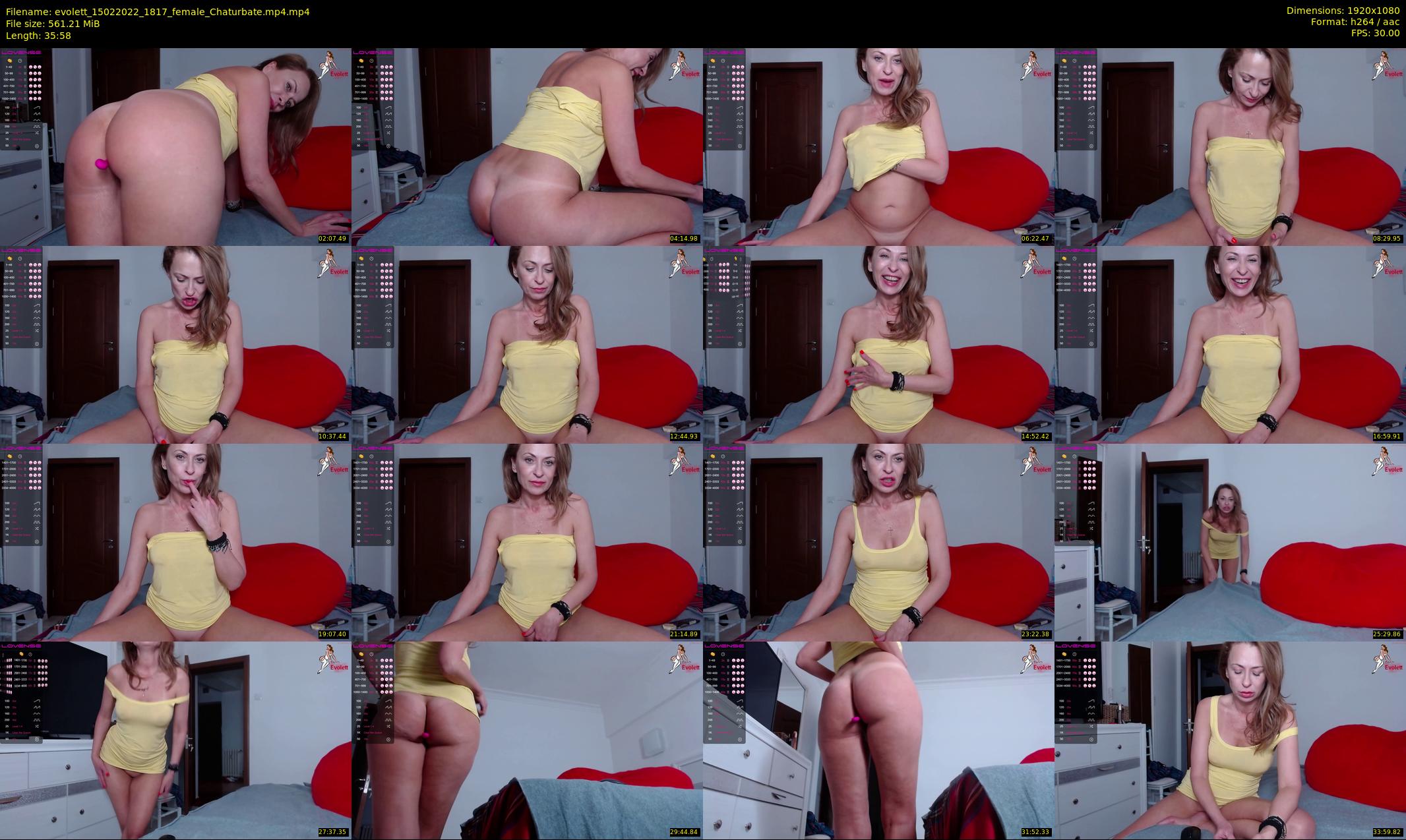 evolett — 36 minute Chaturbate female cam show recording, 1080p, Feb 15, 2022