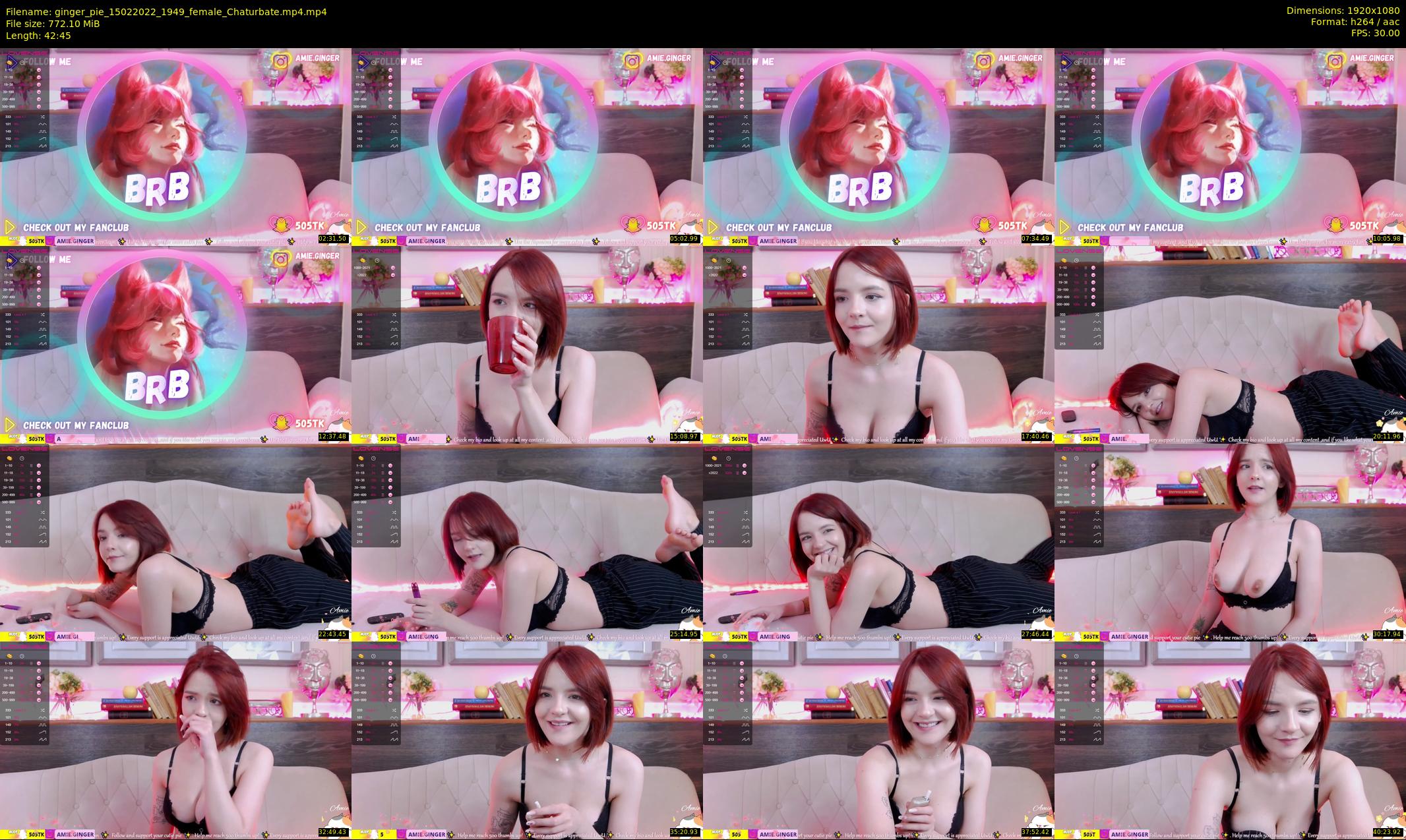ginger_pie — 43 minute Chaturbate female cam show recording, 1080p, Feb 15, 2022