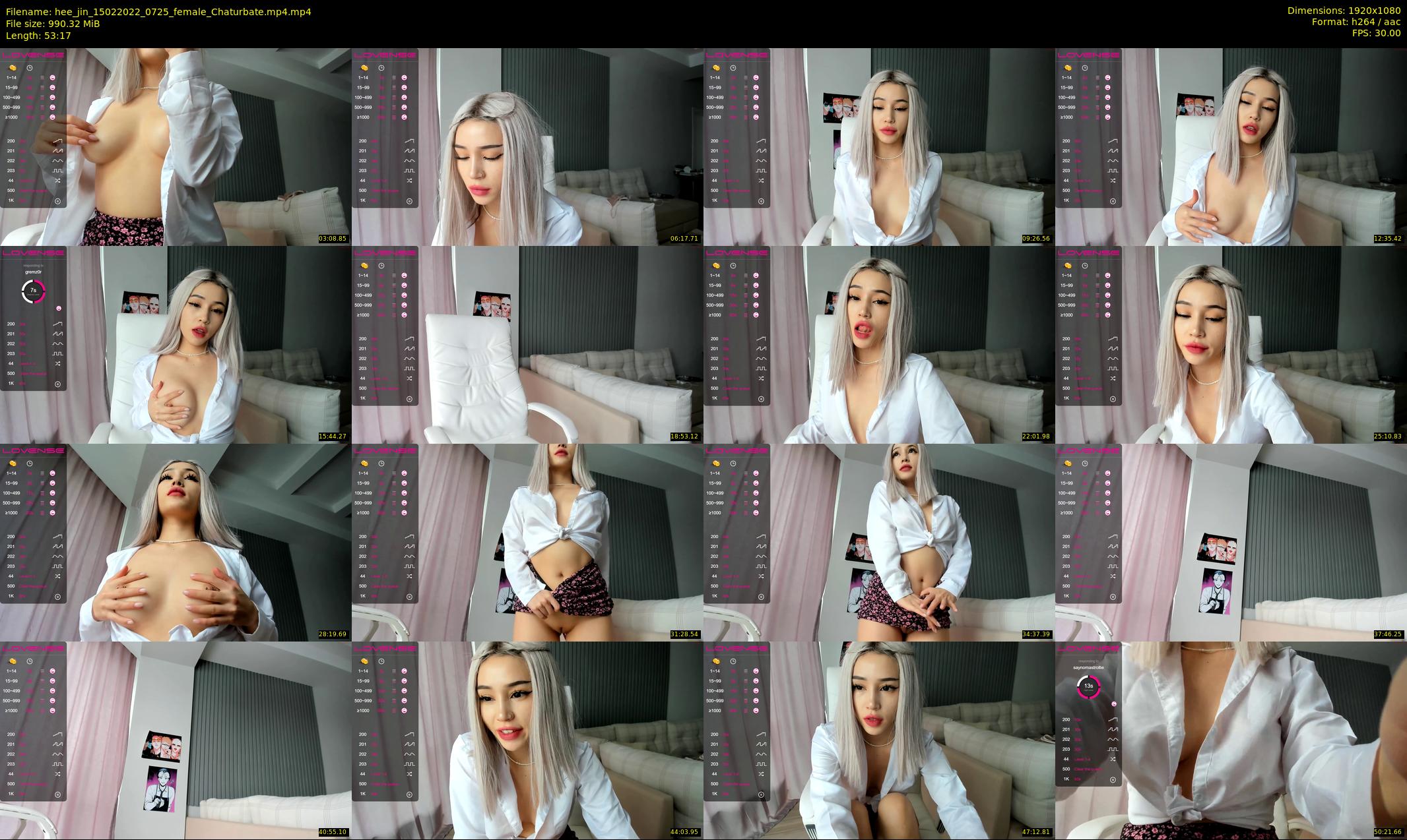 hee_jin — 54 minute Chaturbate female cam show recording, 1080p, Feb 15, 2022