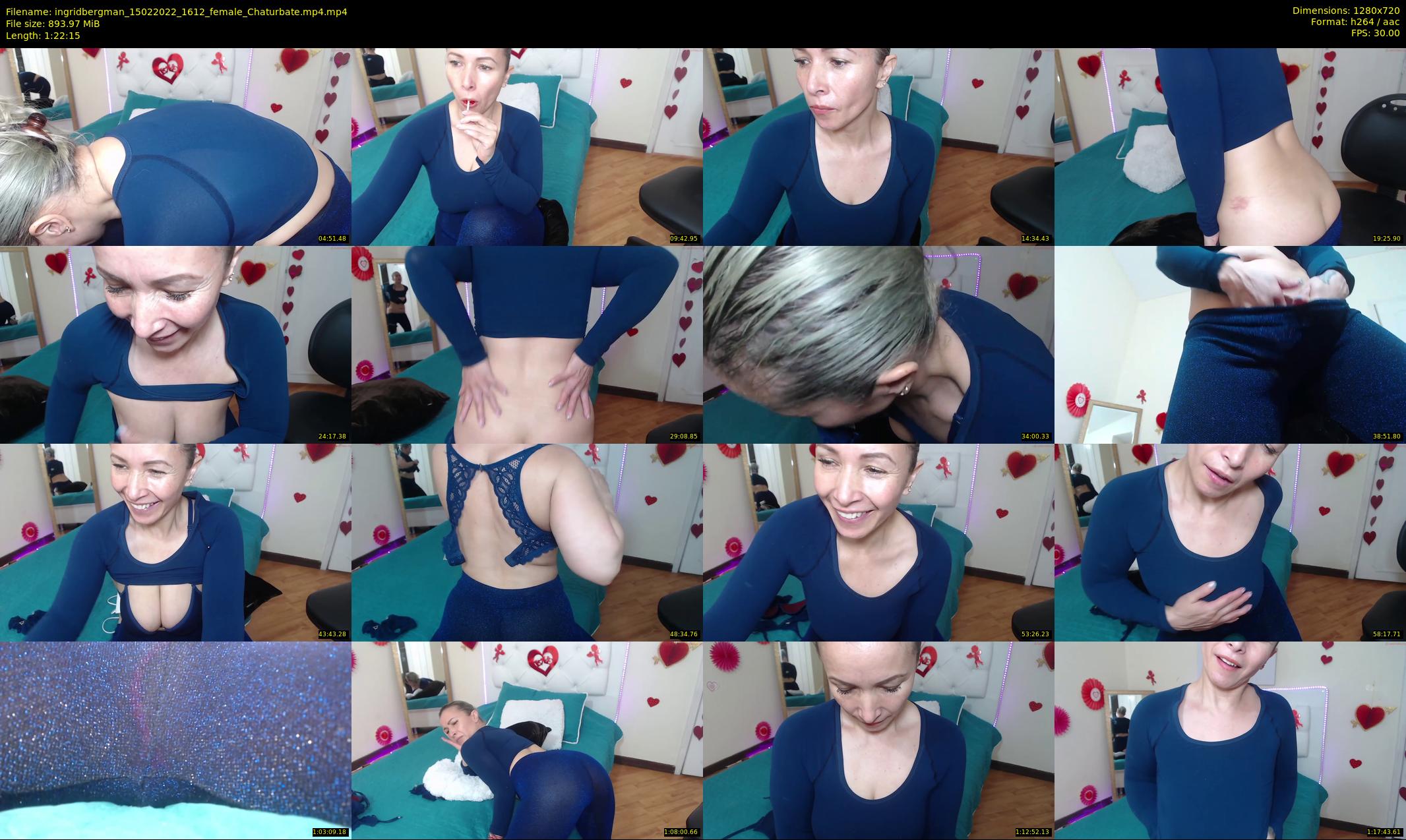 ingridbergman — 83 minute Chaturbate female cam show recording, 720p, Feb 15, 2022