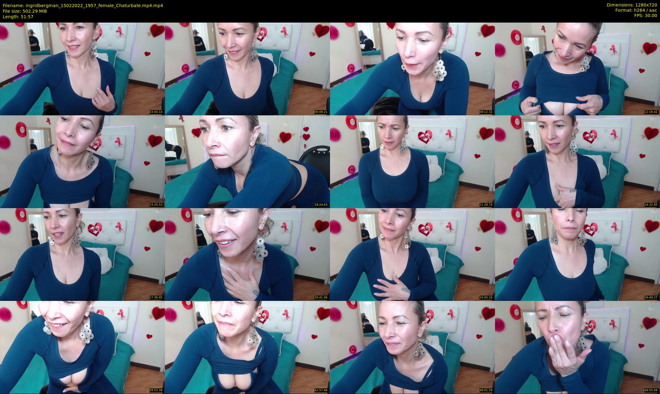 ingridbergman — 52 minute Chaturbate female cam show recording, 720p, Feb 15, 2022