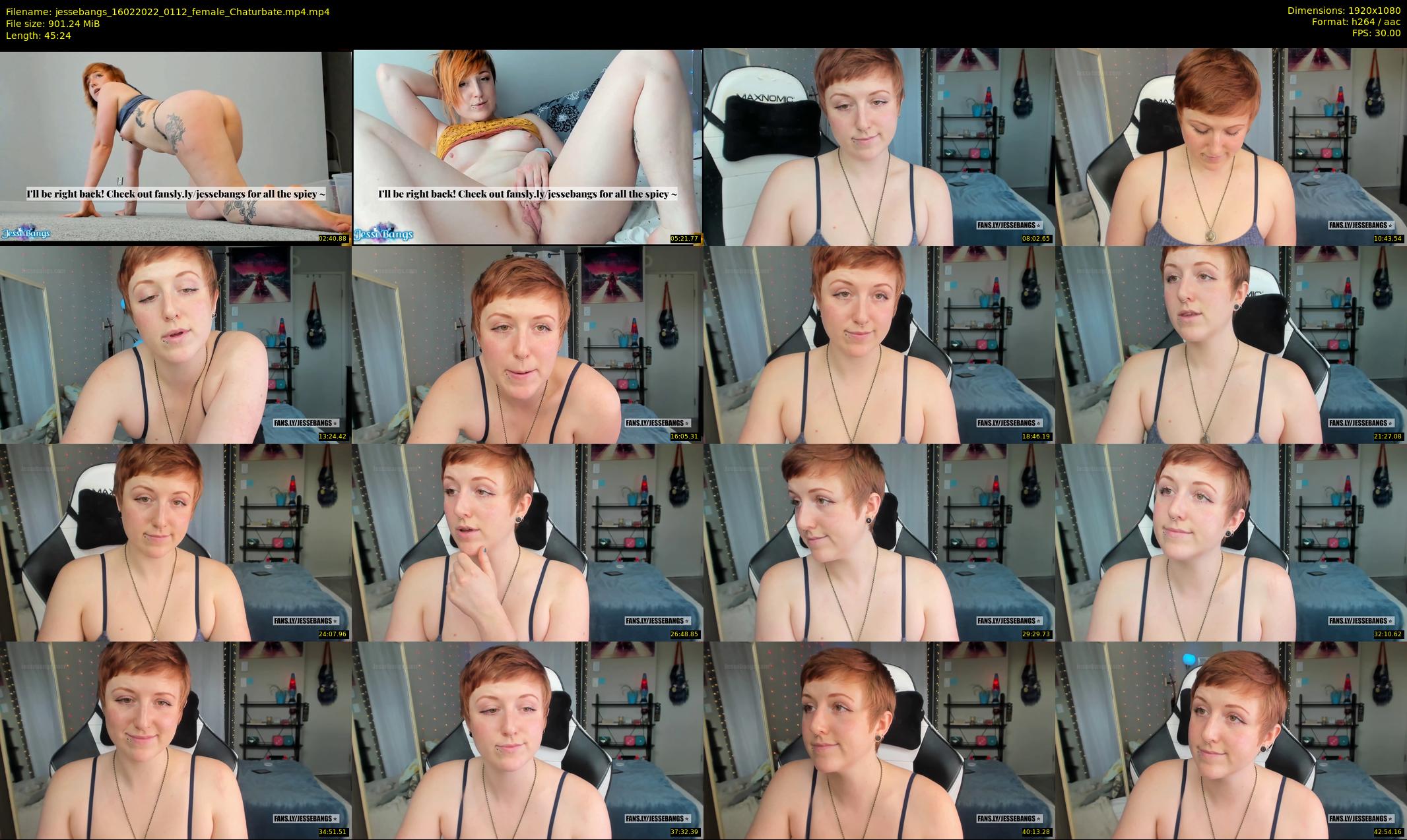 jessebangs — 46 minute Chaturbate female cam show recording, 1080p, Feb 16, 2022