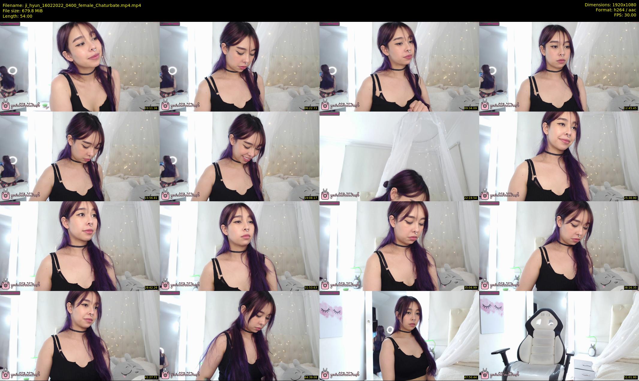 ji_hyun — 54 minute Chaturbate female cam show recording, 1080p, Feb 16, 2022