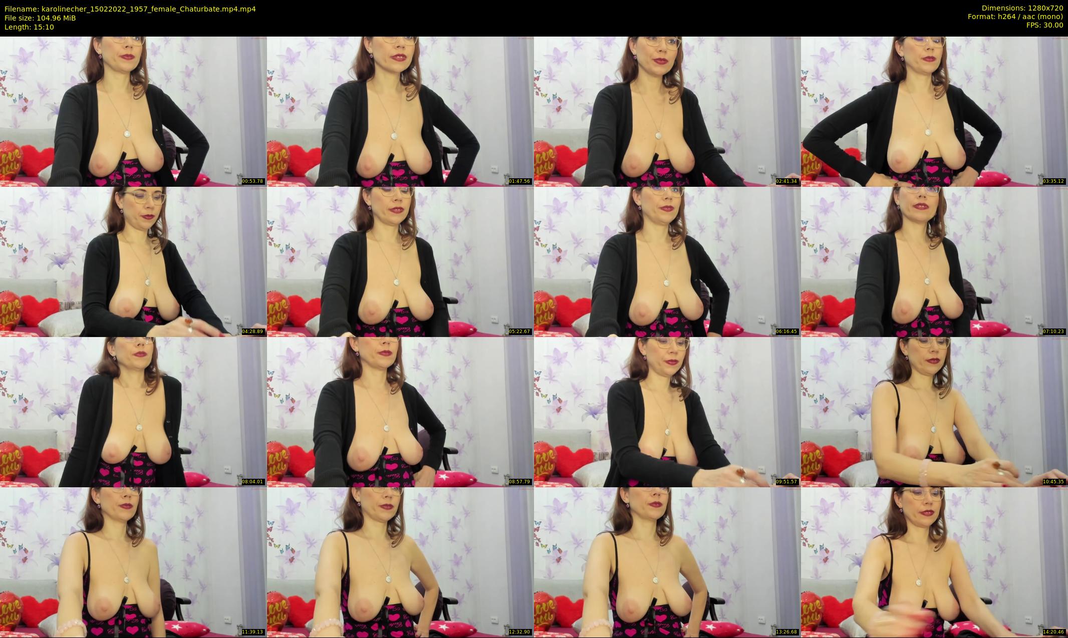 karolinecher — 16 minute Chaturbate female cam show recording, 720p, Feb 15, 2022