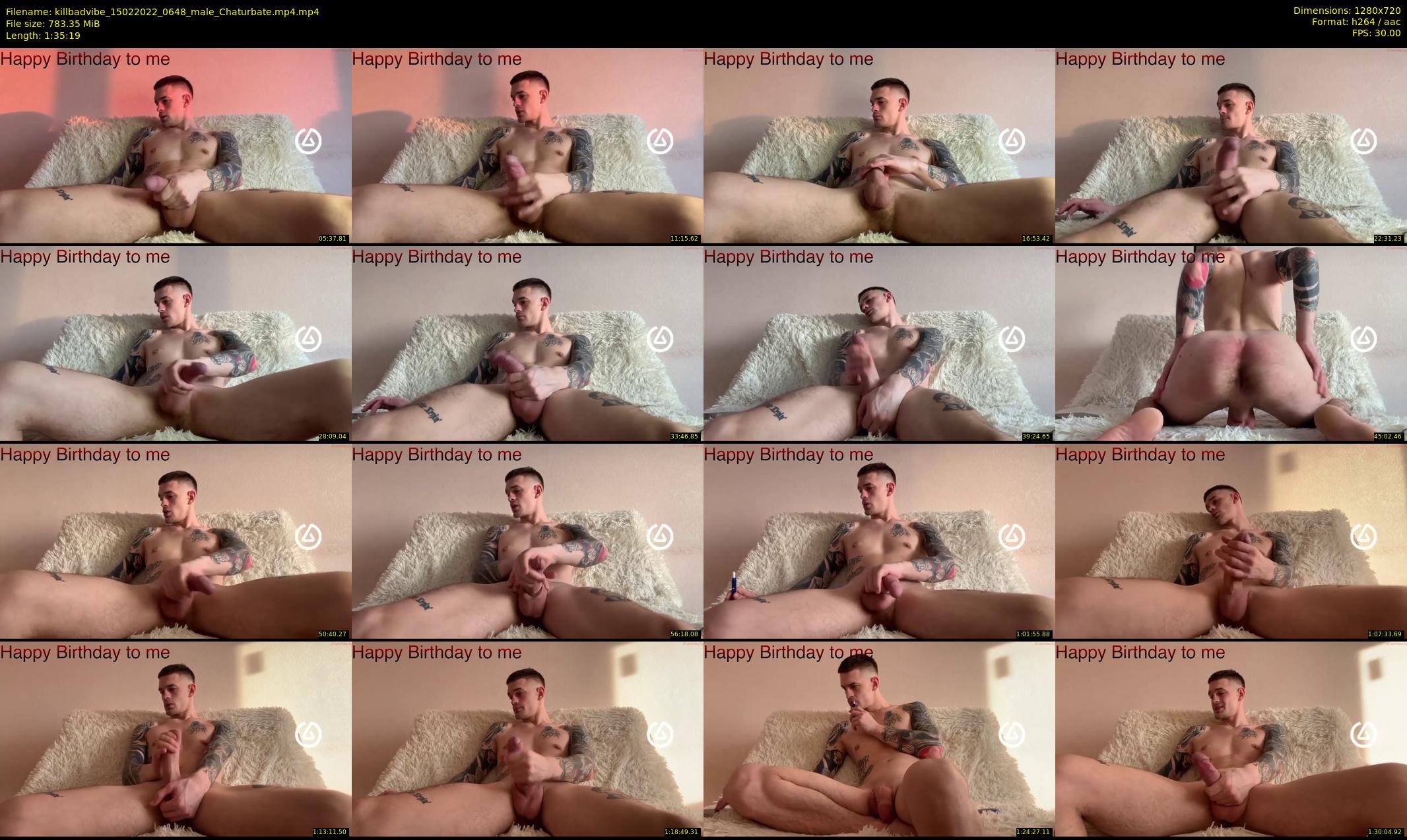 killbadvibe — 96 minute Chaturbate male cam show recording, 720p, Feb 15, 2022