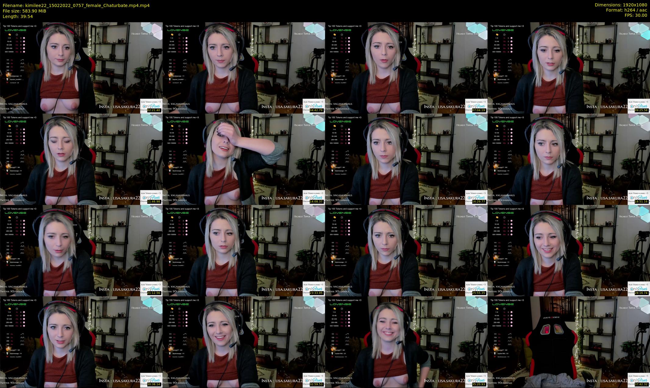 kimilee22 — 40 minute Chaturbate female cam show recording, 1080p, Feb 15, 2022