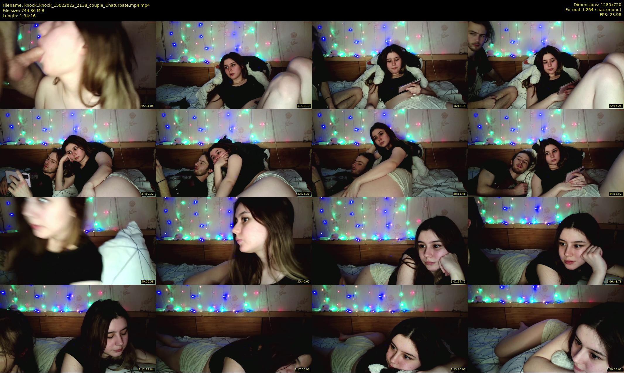 knock1knock — 95 minute Chaturbate couple cam show recording, 720p, Feb 15, 2022