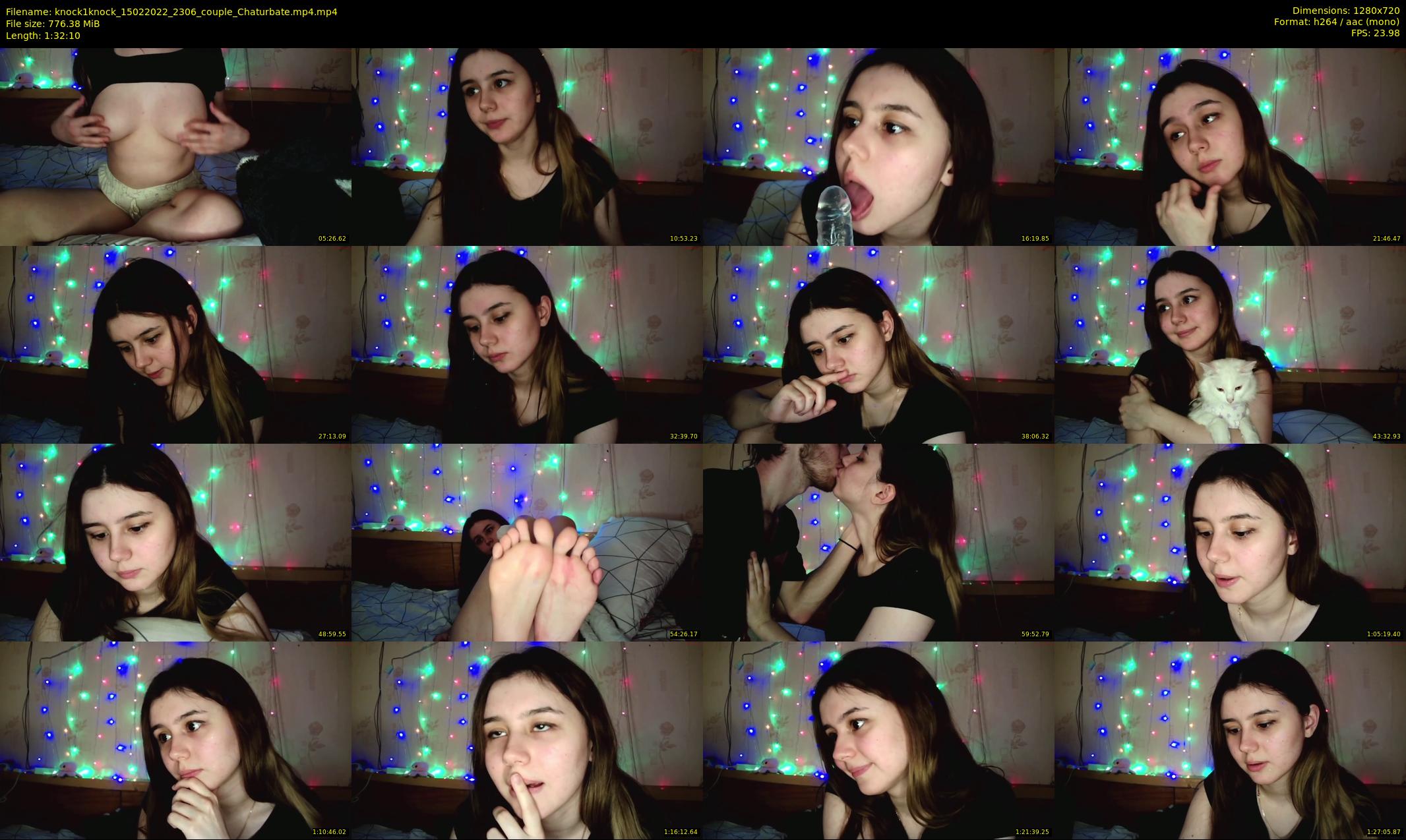 knock1knock — 93 minute Chaturbate couple cam show recording, 720p, Feb 15, 2022