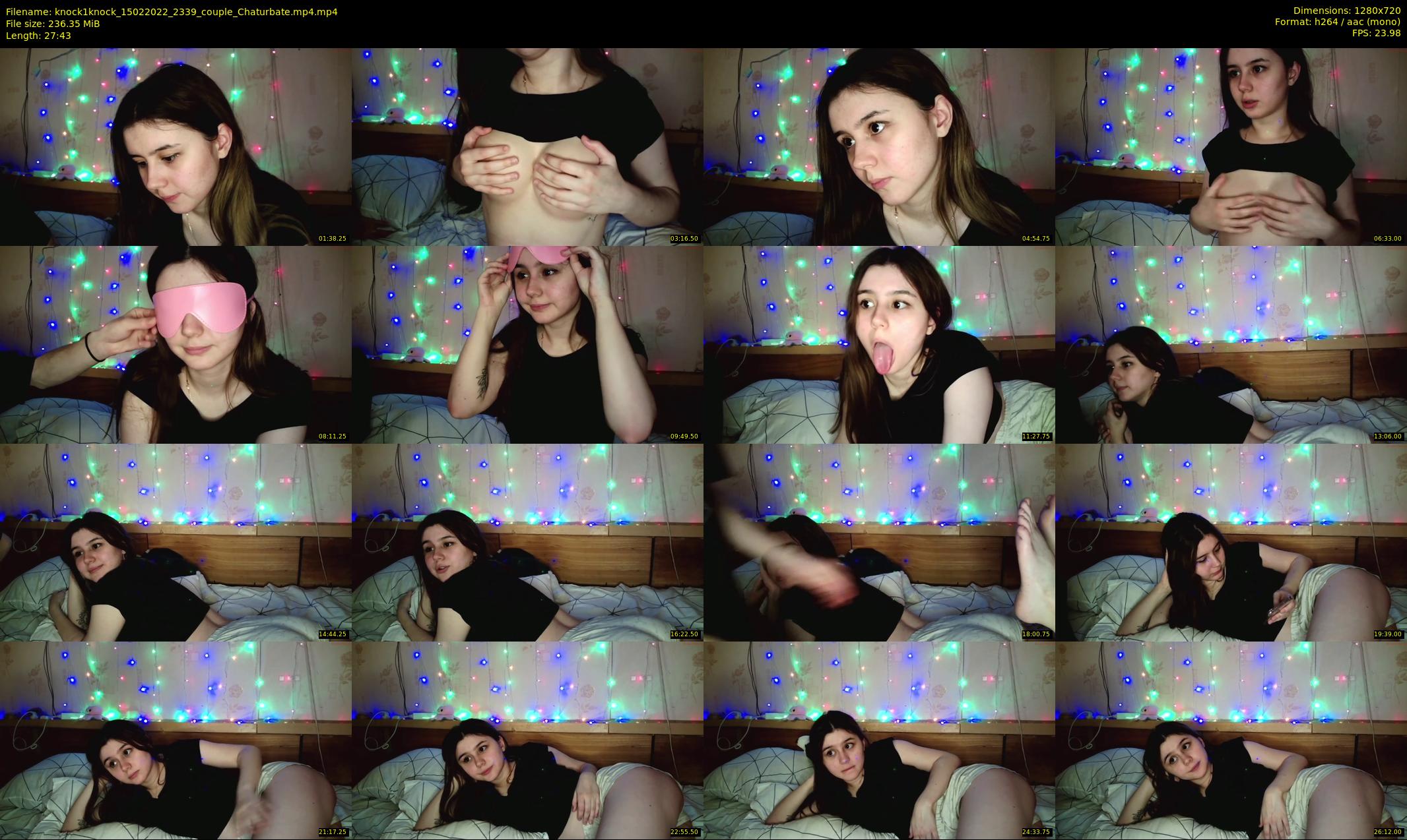 knock1knock — 28 minute Chaturbate couple cam show recording, 720p, Feb 15, 2022