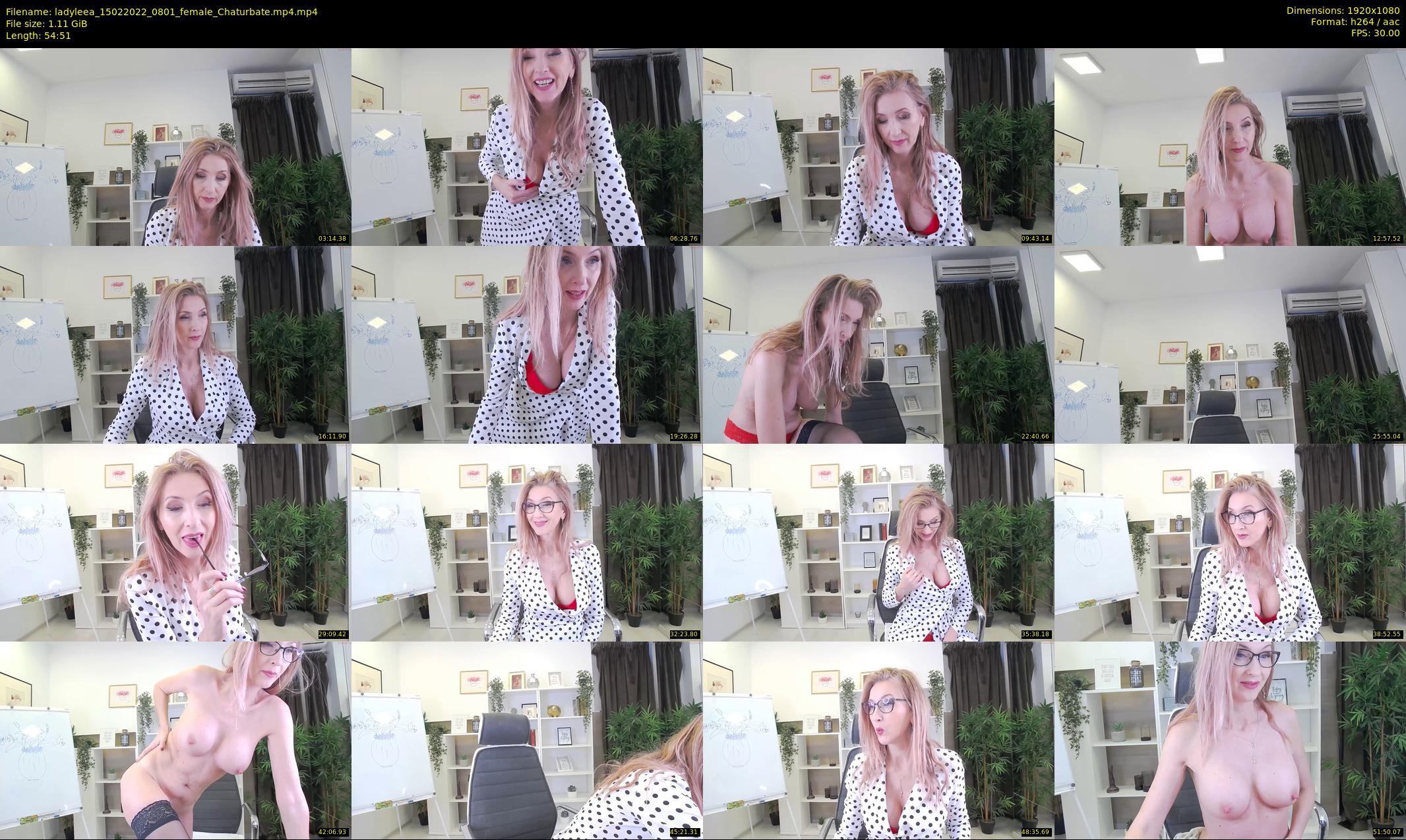 ladyleea — 55 minute Chaturbate female cam show recording, 1080p, Feb 15, 2022