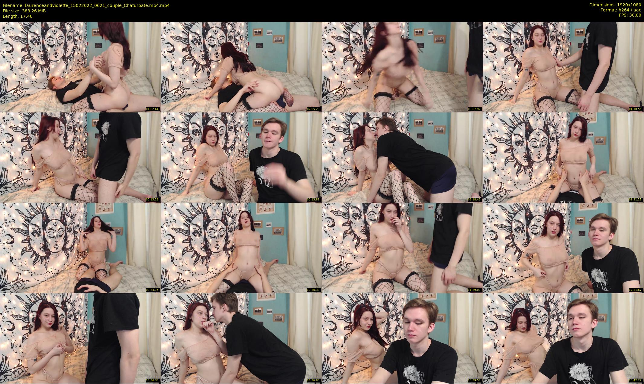 laurenceandviolette — 18 minute Chaturbate couple cam show recording, 1080p, Feb 15, 2022
