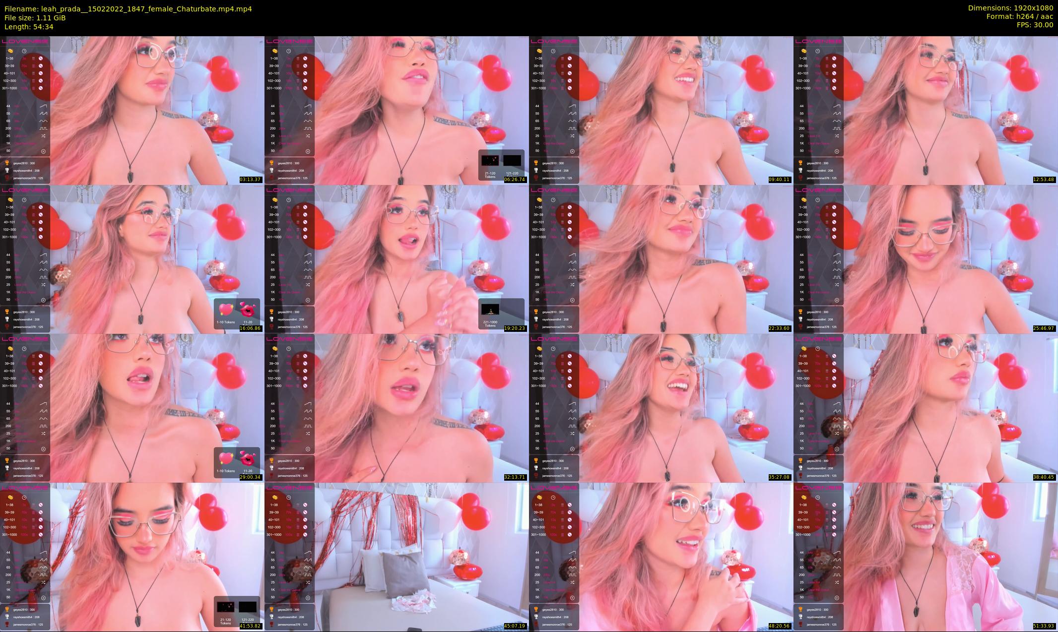 leah_prada_ — 55 minute Chaturbate female cam show recording, 1080p, Feb 15, 2022