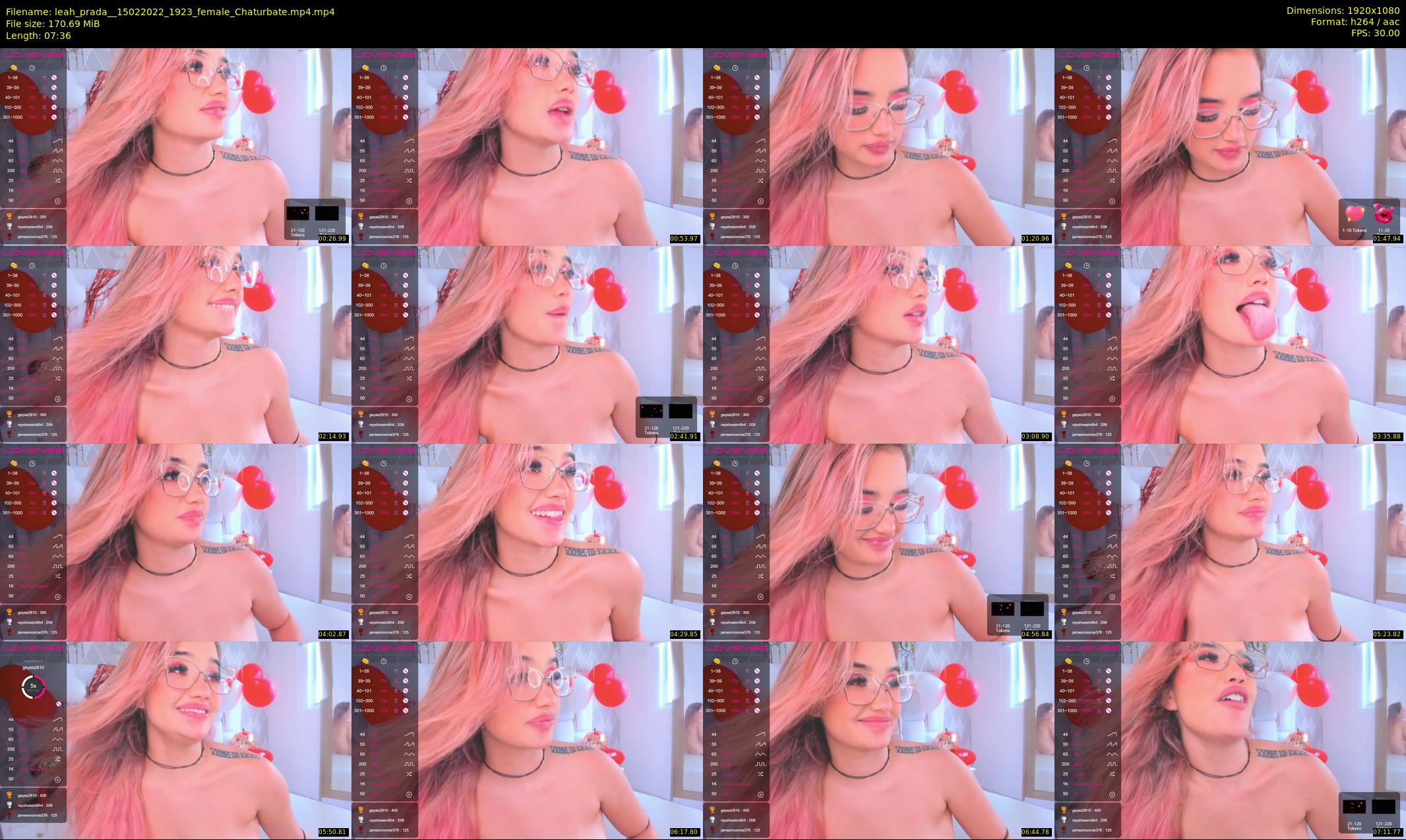 leah_prada_ — 8 minute Chaturbate female cam show recording, 1080p, Feb 15, 2022