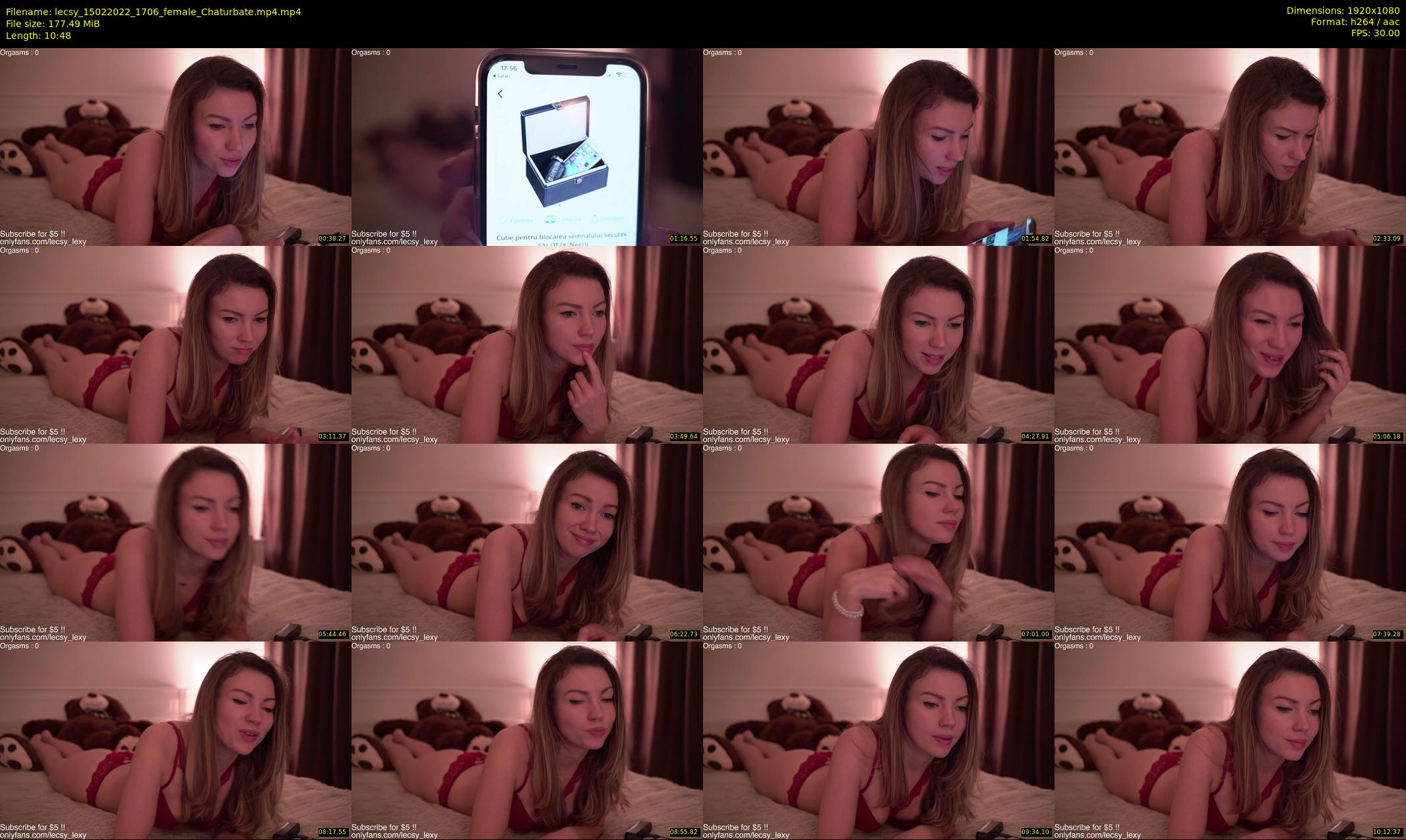 lecsy — 11 minute Chaturbate female cam show recording, 1080p, Feb 15, 2022