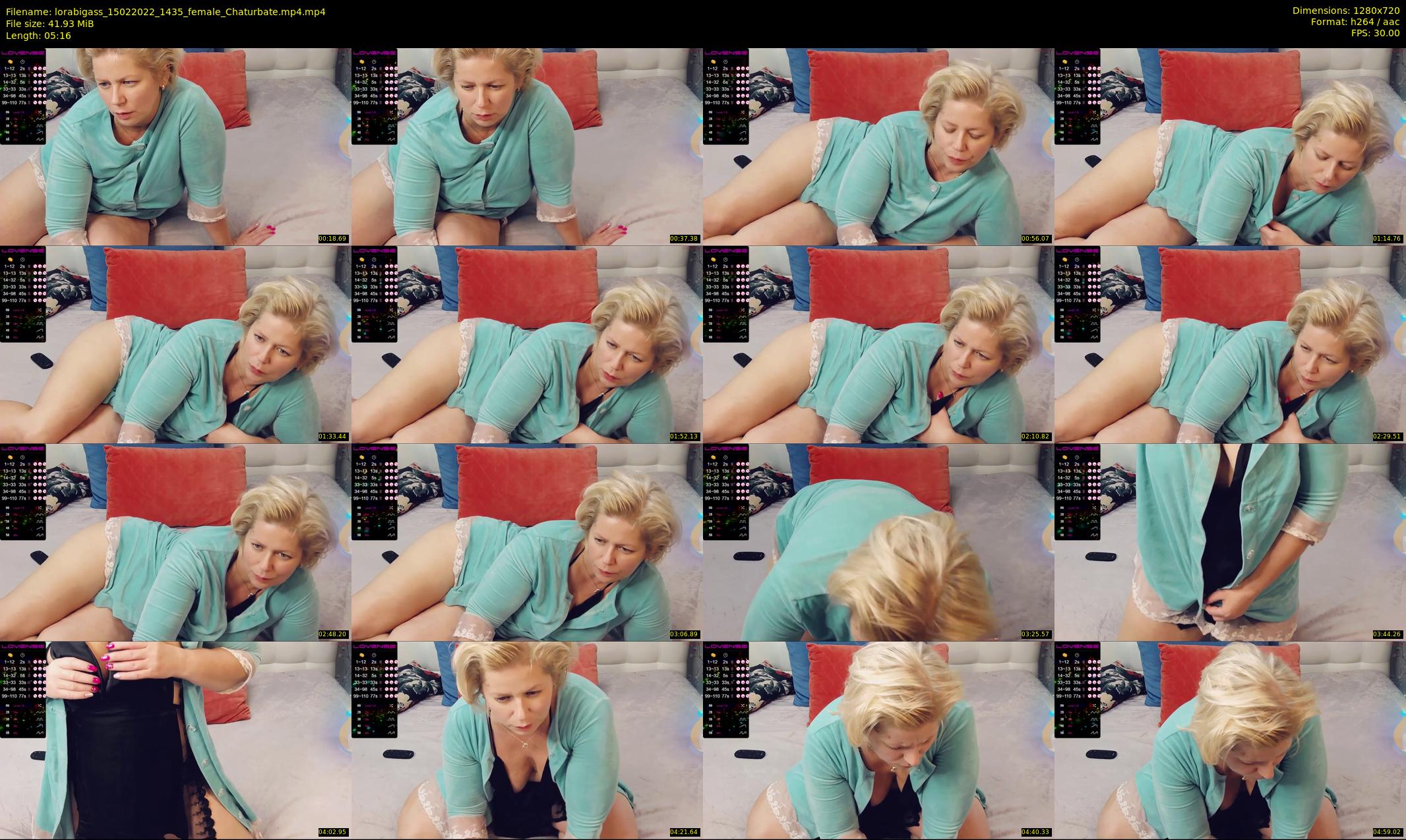 lorabigass — 6 minute Chaturbate female cam show recording, 720p, Feb 15, 2022
