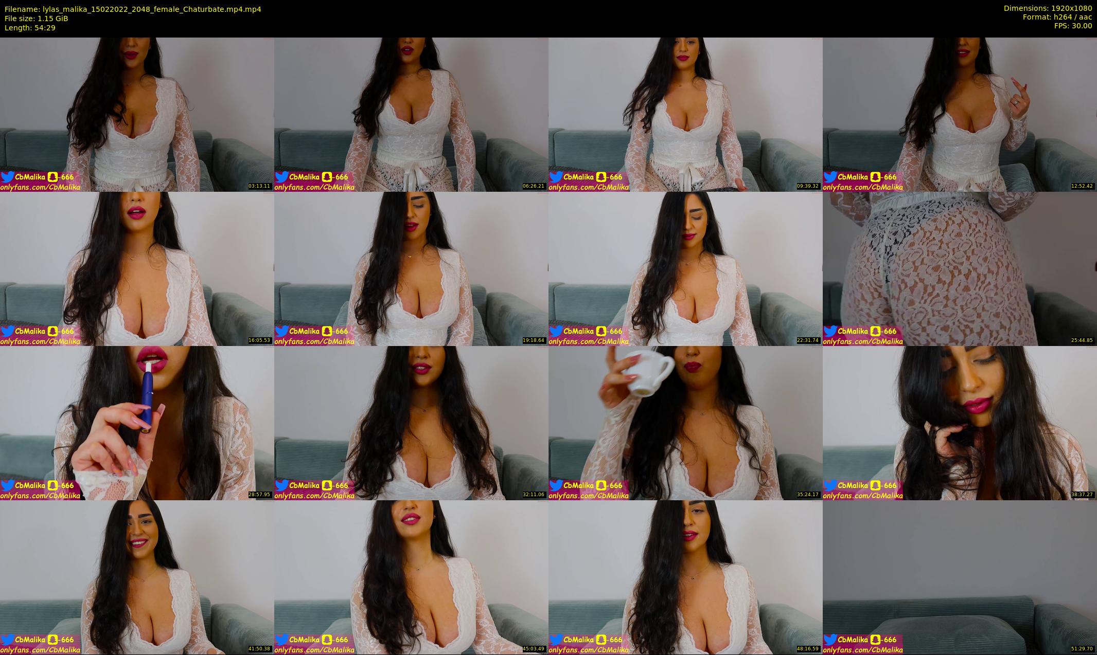 lylas_malika — 55 minute Chaturbate female cam show recording, 1080p, Feb 15, 2022