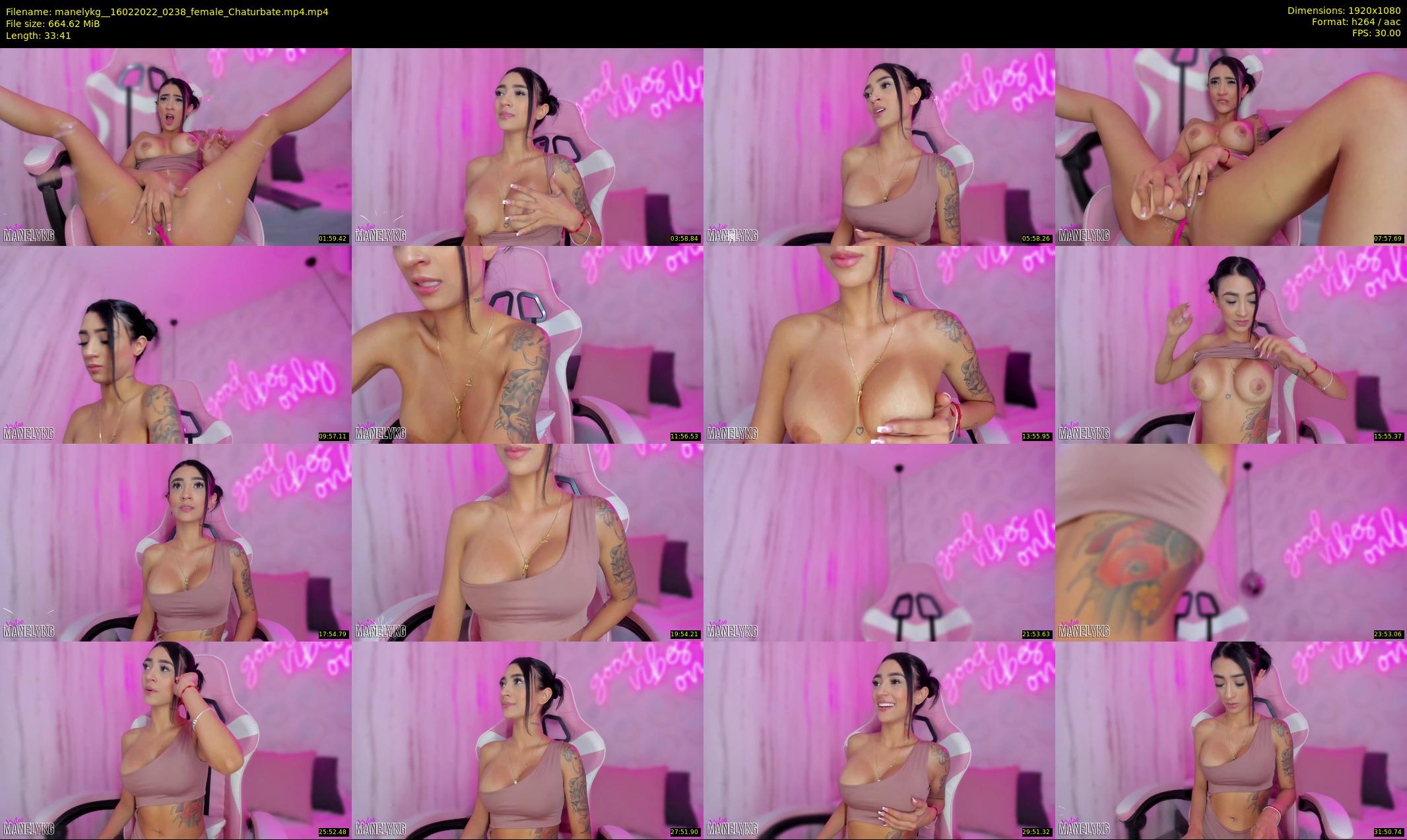 manelykg_ — 34 minute Chaturbate female cam show recording, 1080p, Feb 16, 2022